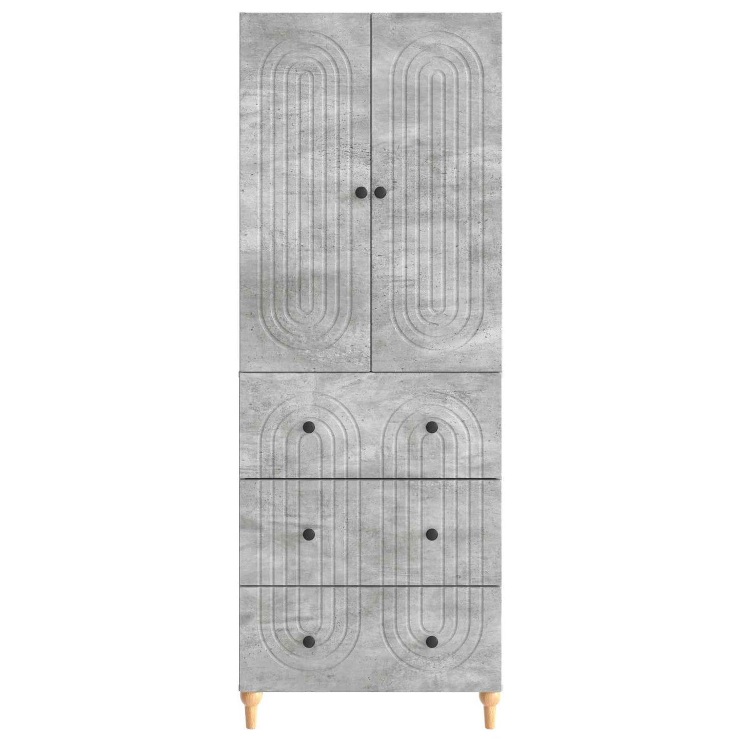 Kastenset 2 pcs 66 x 34,5 x 90 cm Bewerkt hout is nu te koop bij PeponiXL, paradijselijk wonen!