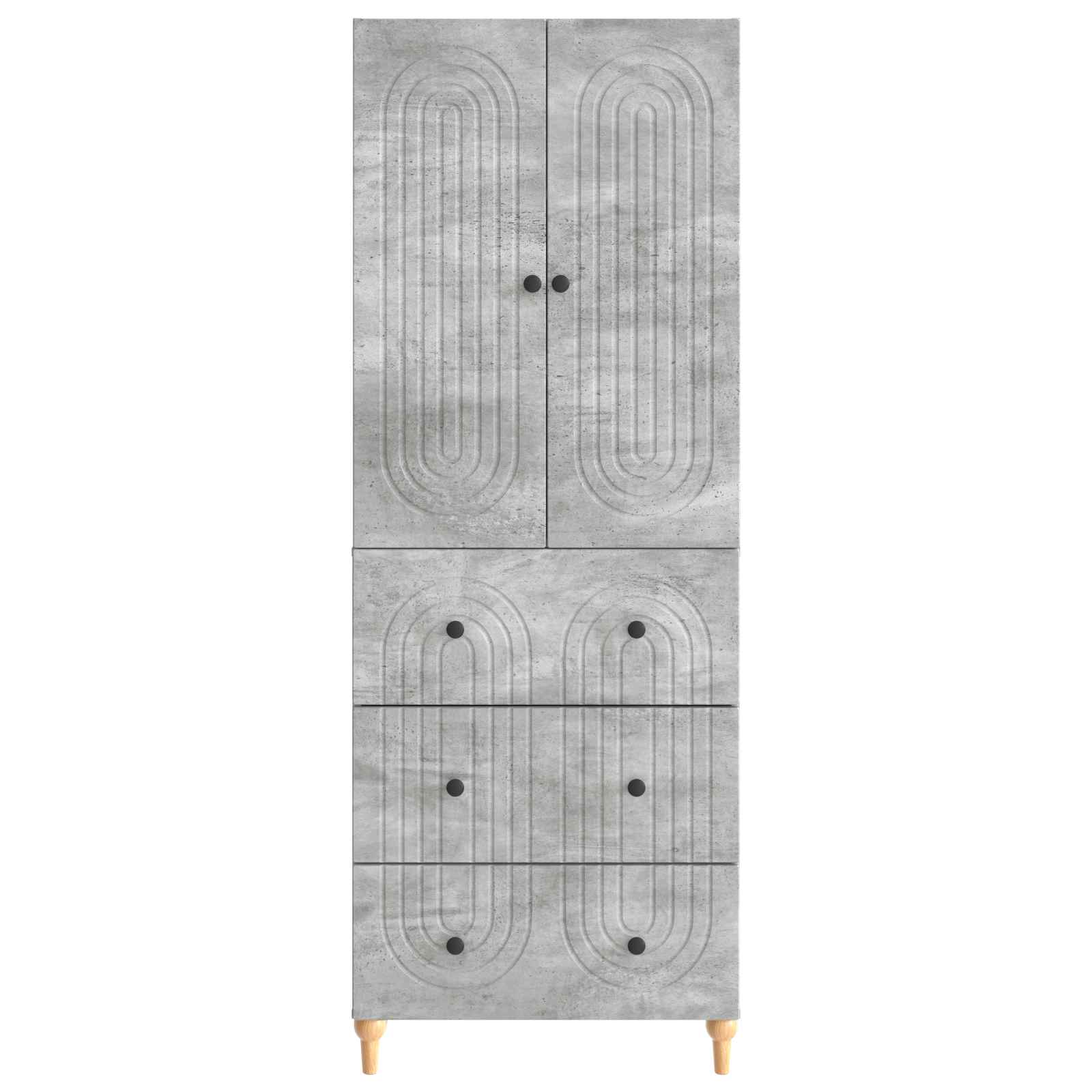 Kastenset 2 pcs 66 x 34,5 x 90 cm Bewerkt hout is nu te koop bij PeponiXL, paradijselijk wonen!