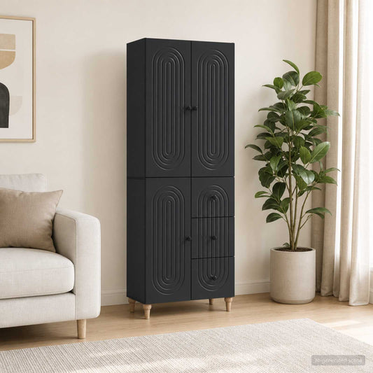 Kastenset 2 pcs 66 x 34,5 x 90 cm Bewerkt hout is nu te koop bij PeponiXL, paradijselijk wonen!