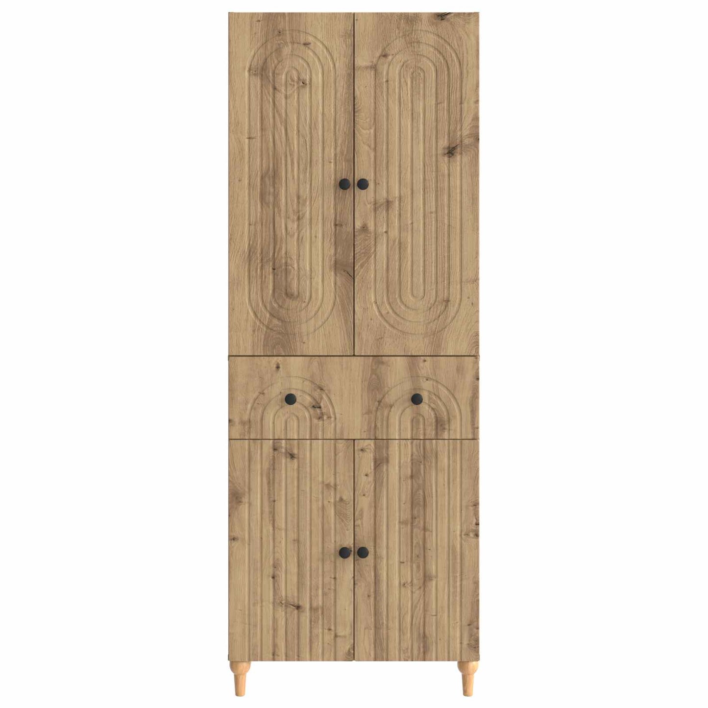 Kastenset 2 pcs 66 x 34,5 x 90 cm Bewerkt hout is nu te koop bij PeponiXL, paradijselijk wonen!