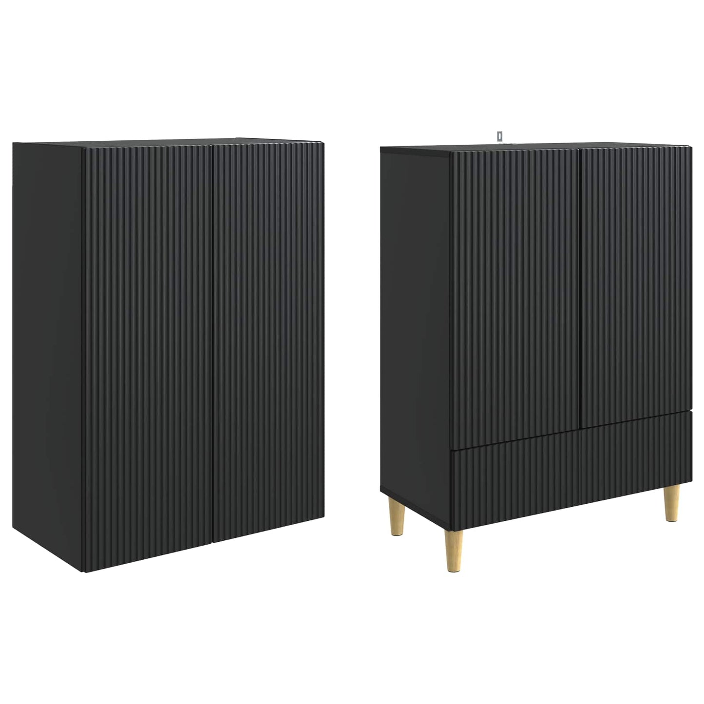 Kastenset 2 pcs 66 x 34,5 x 95 cm Bewerkt hout is nu te koop bij PeponiXL, paradijselijk wonen!