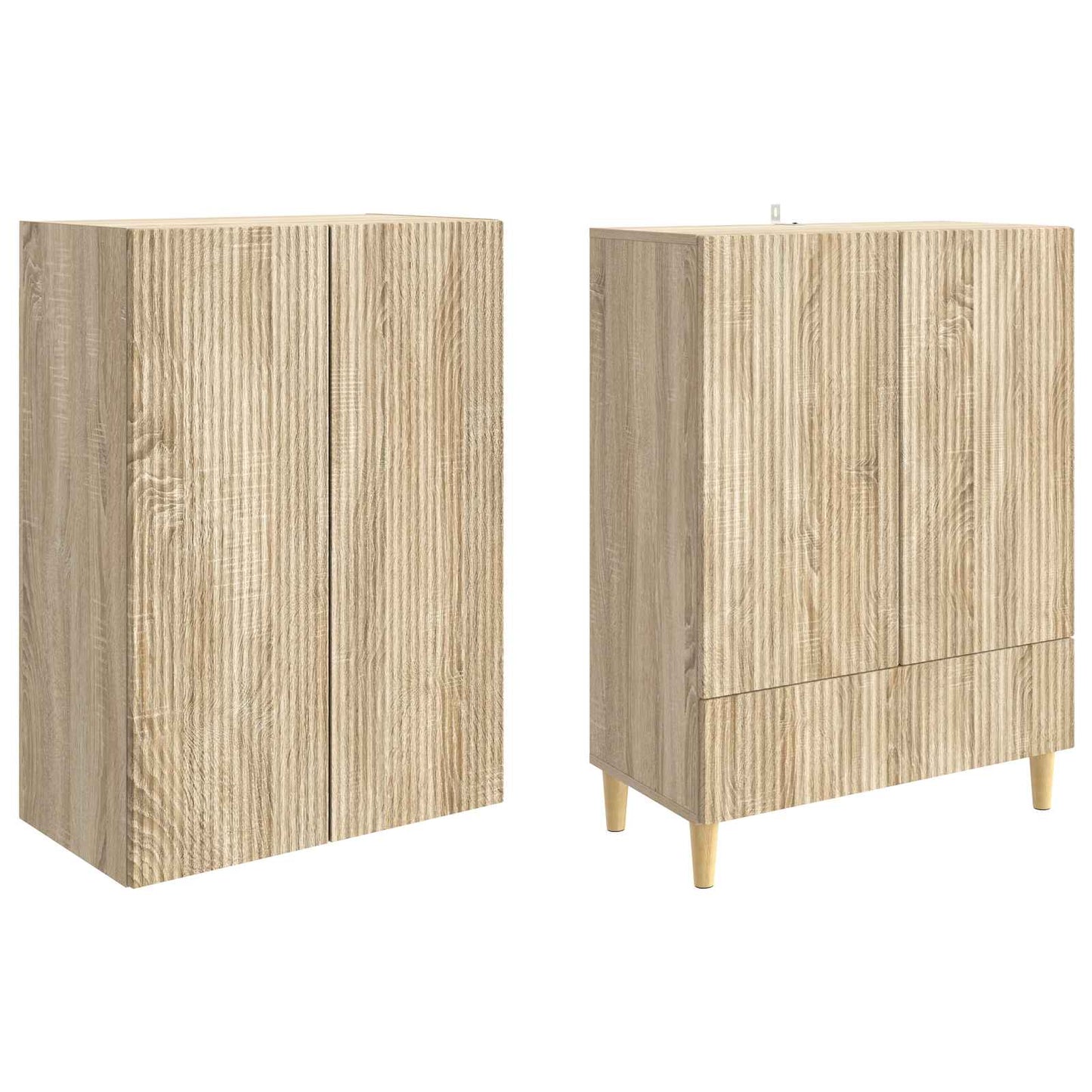 Kastenset 2 pcs 66 x 34,5 x 95 cm Bewerkt hout is nu te koop bij PeponiXL, paradijselijk wonen!