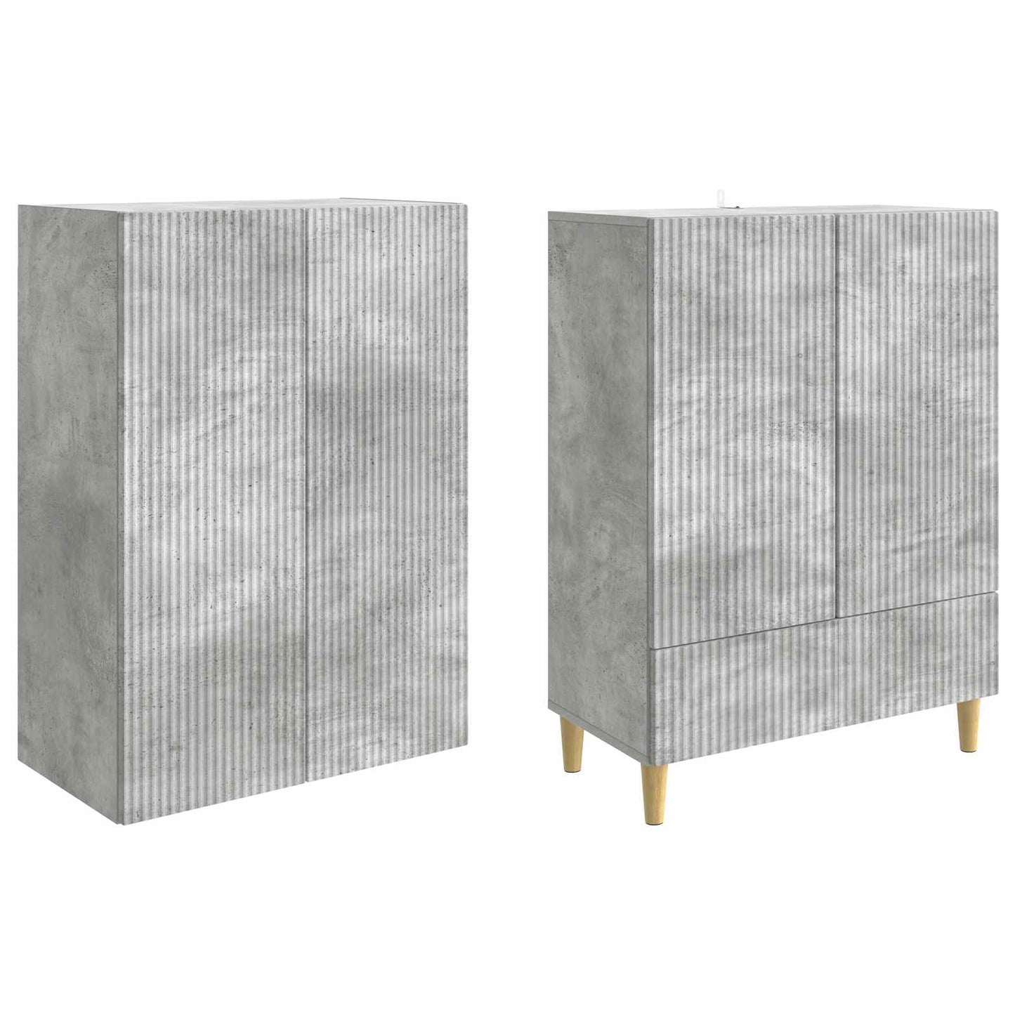 Kastenset 2 pcs 66 x 34,5 x 95 cm Bewerkt hout is nu te koop bij PeponiXL, paradijselijk wonen!