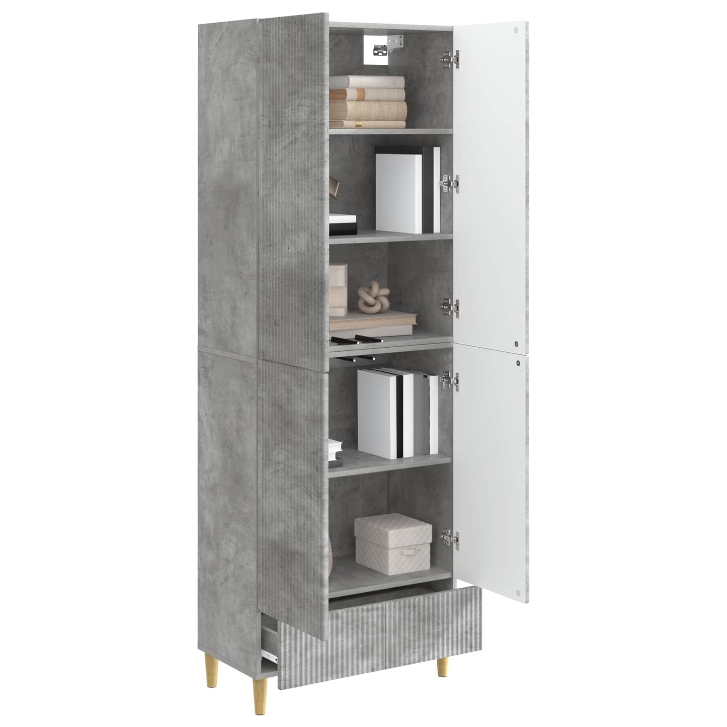 Kastenset 2 pcs 66 x 34,5 x 95 cm Bewerkt hout is nu te koop bij PeponiXL, paradijselijk wonen!