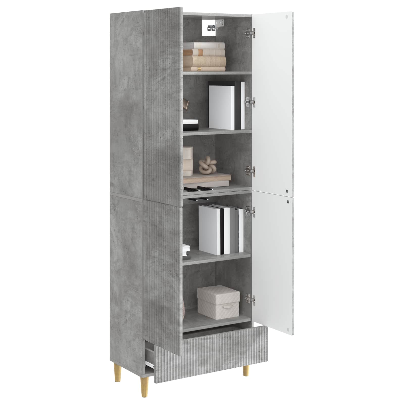 Kastenset 2 pcs 66 x 34,5 x 95 cm Bewerkt hout is nu te koop bij PeponiXL, paradijselijk wonen!
