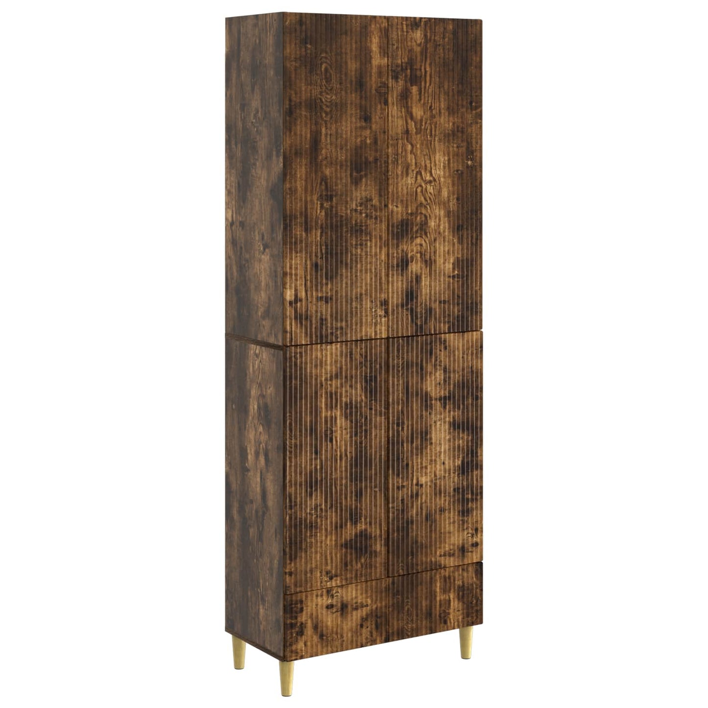 Kastenset 2 pcs Gerookt eiken 66 x 34,5 x 95 cm Bewerkt hout is nu te koop bij PeponiXL, paradijselijk wonen!