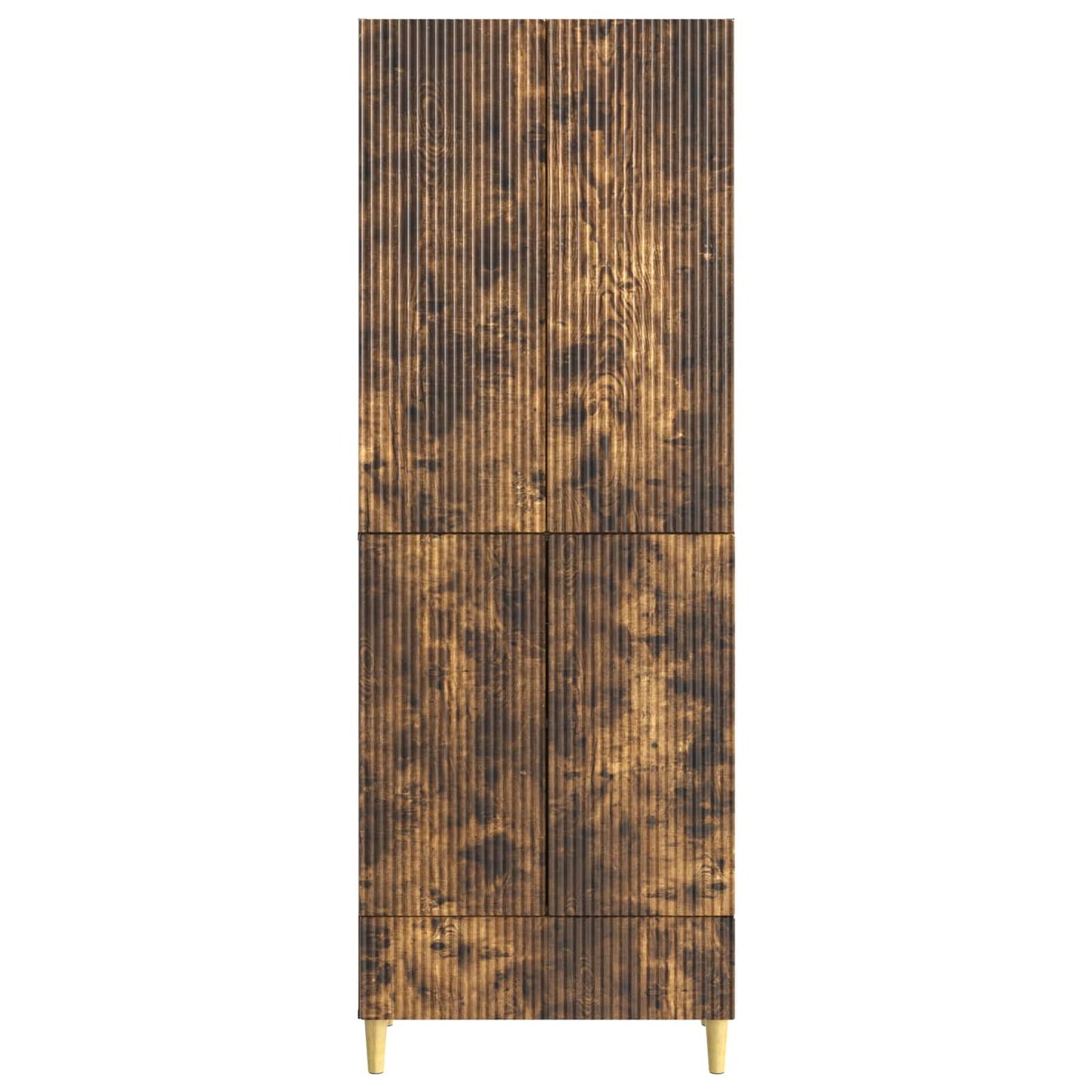 Kastenset 2 pcs Gerookt eiken 66 x 34,5 x 95 cm Bewerkt hout is nu te koop bij PeponiXL, paradijselijk wonen!
