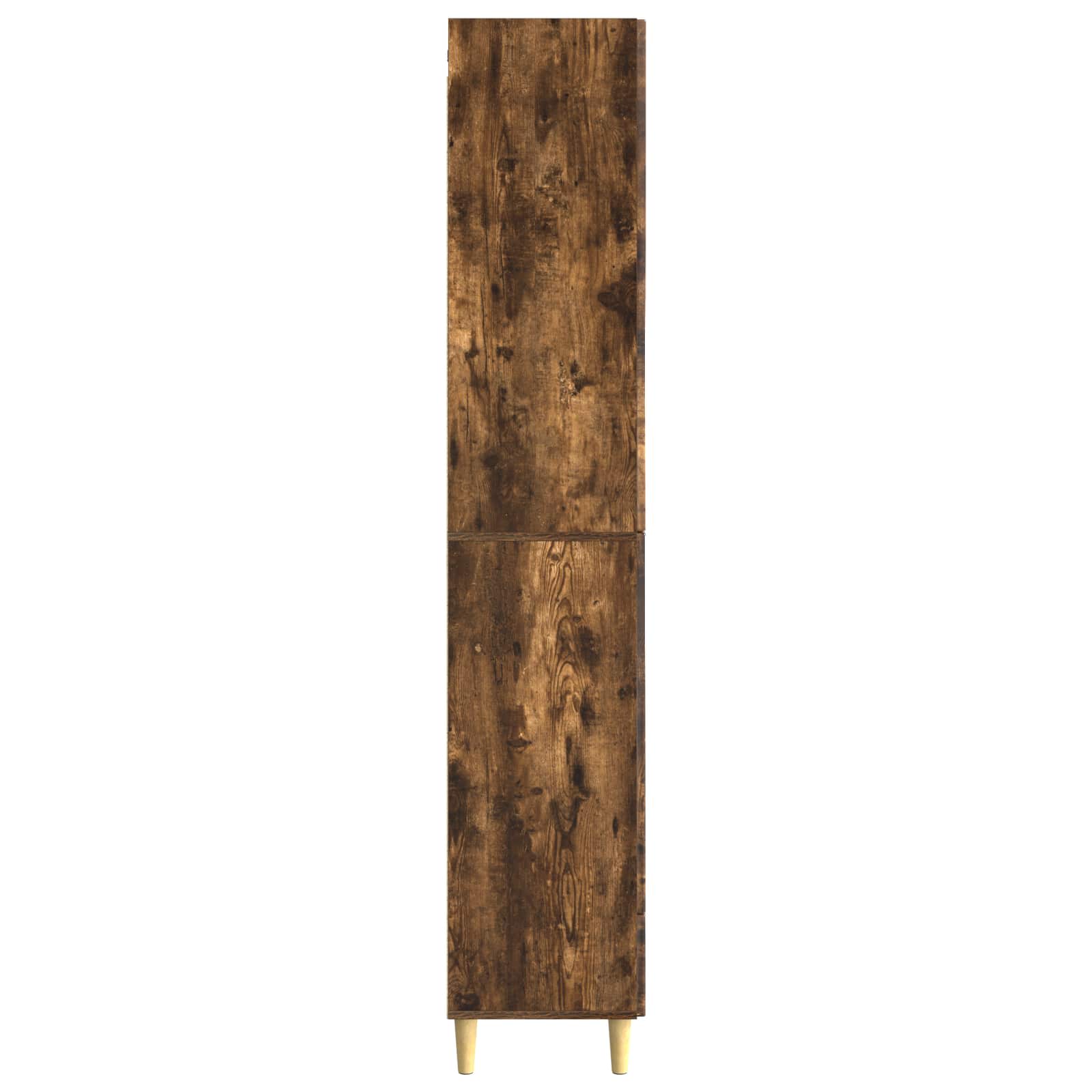 Kastenset 2 pcs Gerookt eiken 66 x 34,5 x 95 cm Bewerkt hout is nu te koop bij PeponiXL, paradijselijk wonen!
