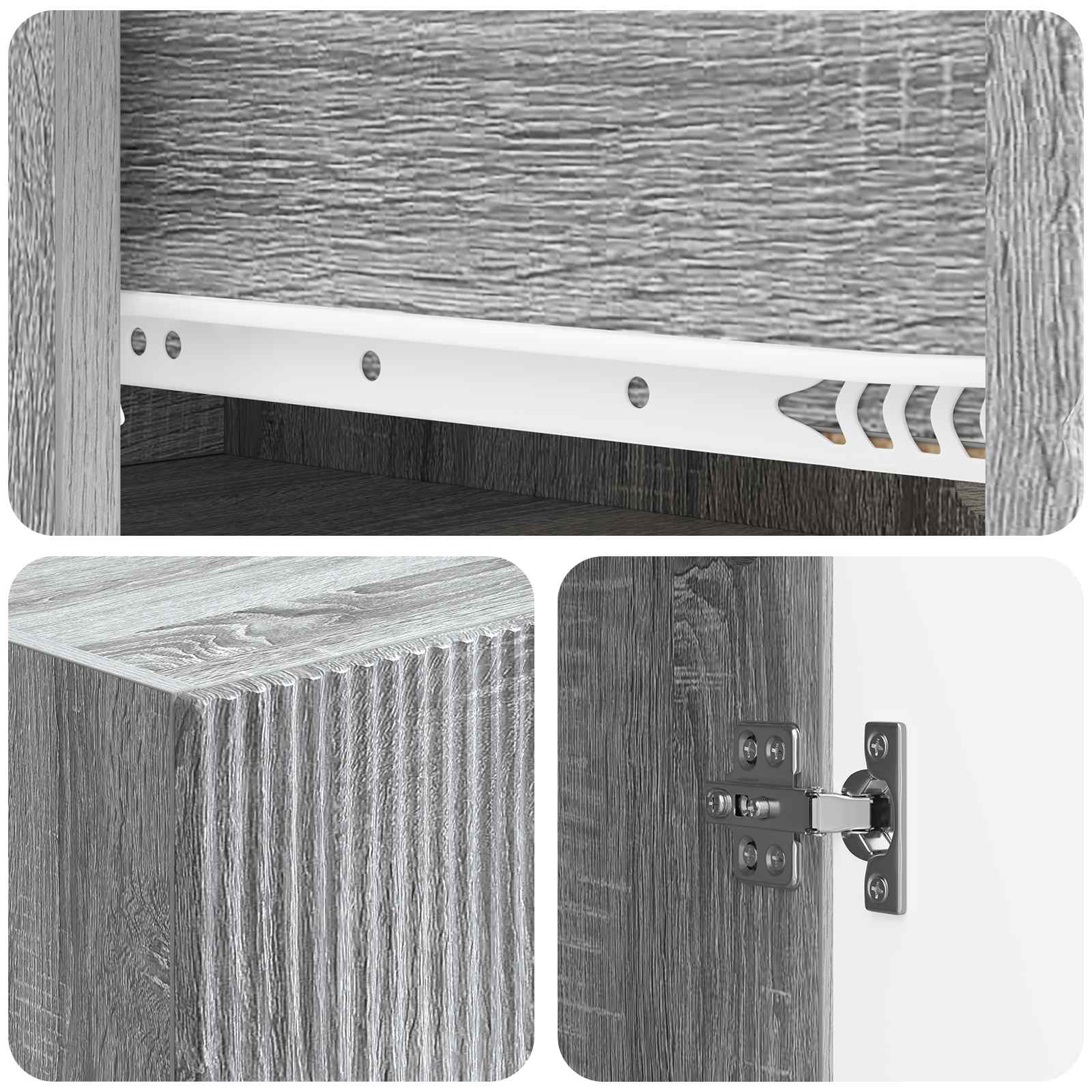 Kastenset 2 pcs 66 x 34,5 x 95 cm Bewerkt hout is nu te koop bij PeponiXL, paradijselijk wonen!