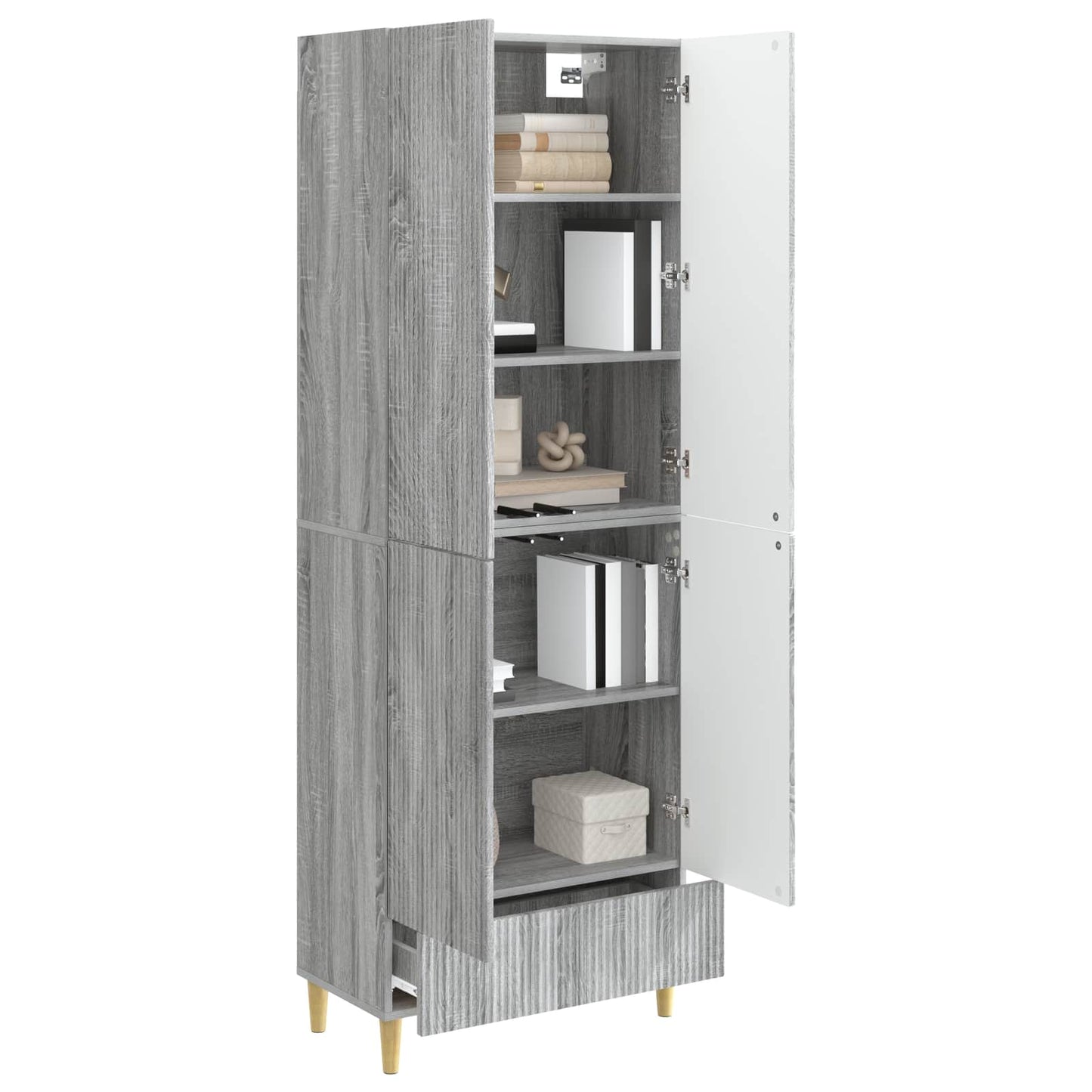 Kastenset 2 pcs 66 x 34,5 x 95 cm Bewerkt hout is nu te koop bij PeponiXL, paradijselijk wonen!