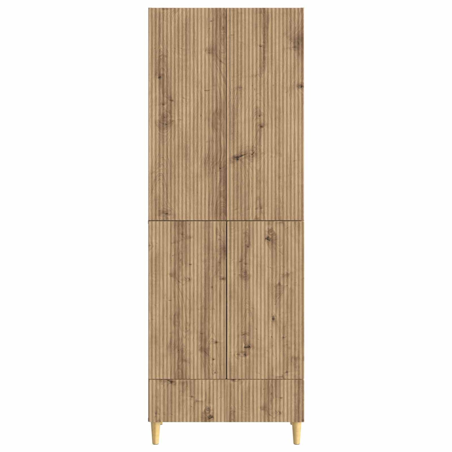 Kastenset 2 pcs Artisanaal eiken 66 x 34,5 x 95 cm Bewerkt hout
