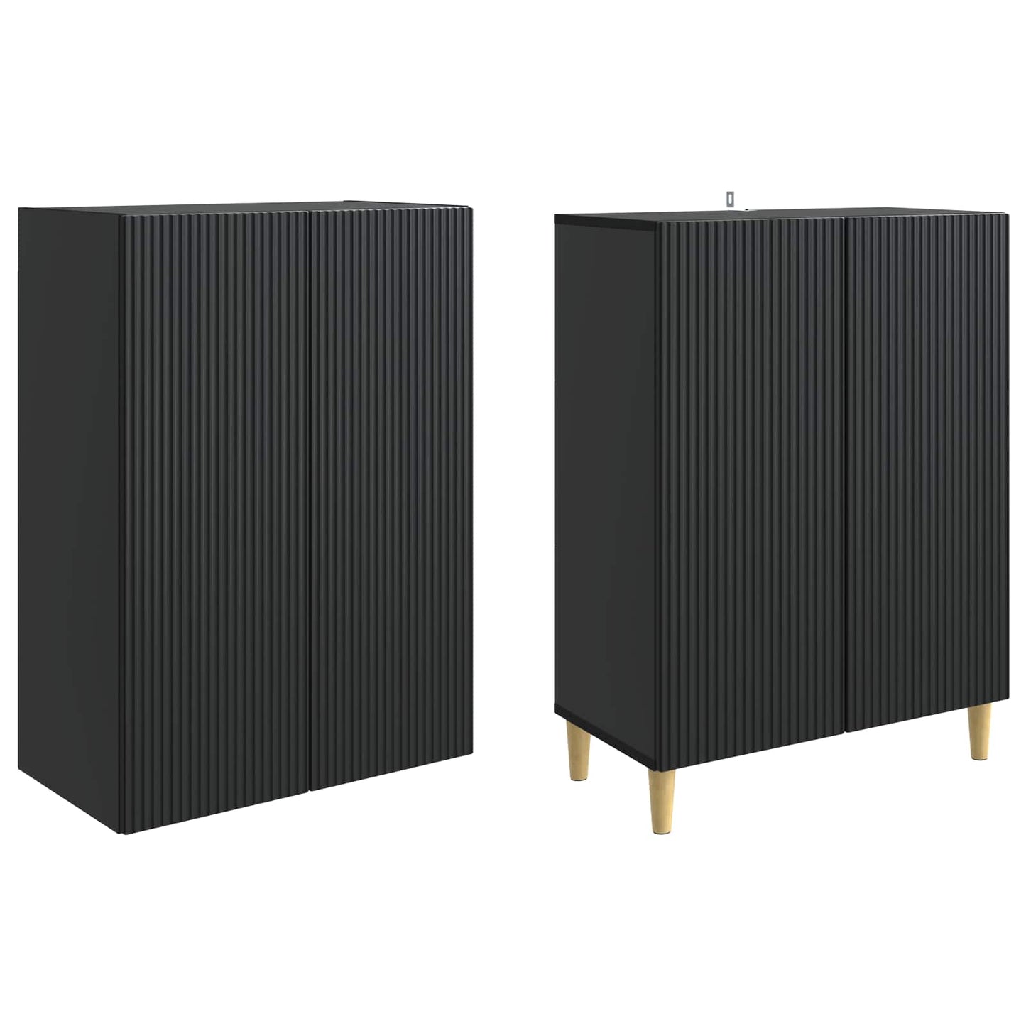 Kastenset 2 pcs 66 x 34,5 x 90 cm Bewerkt hout