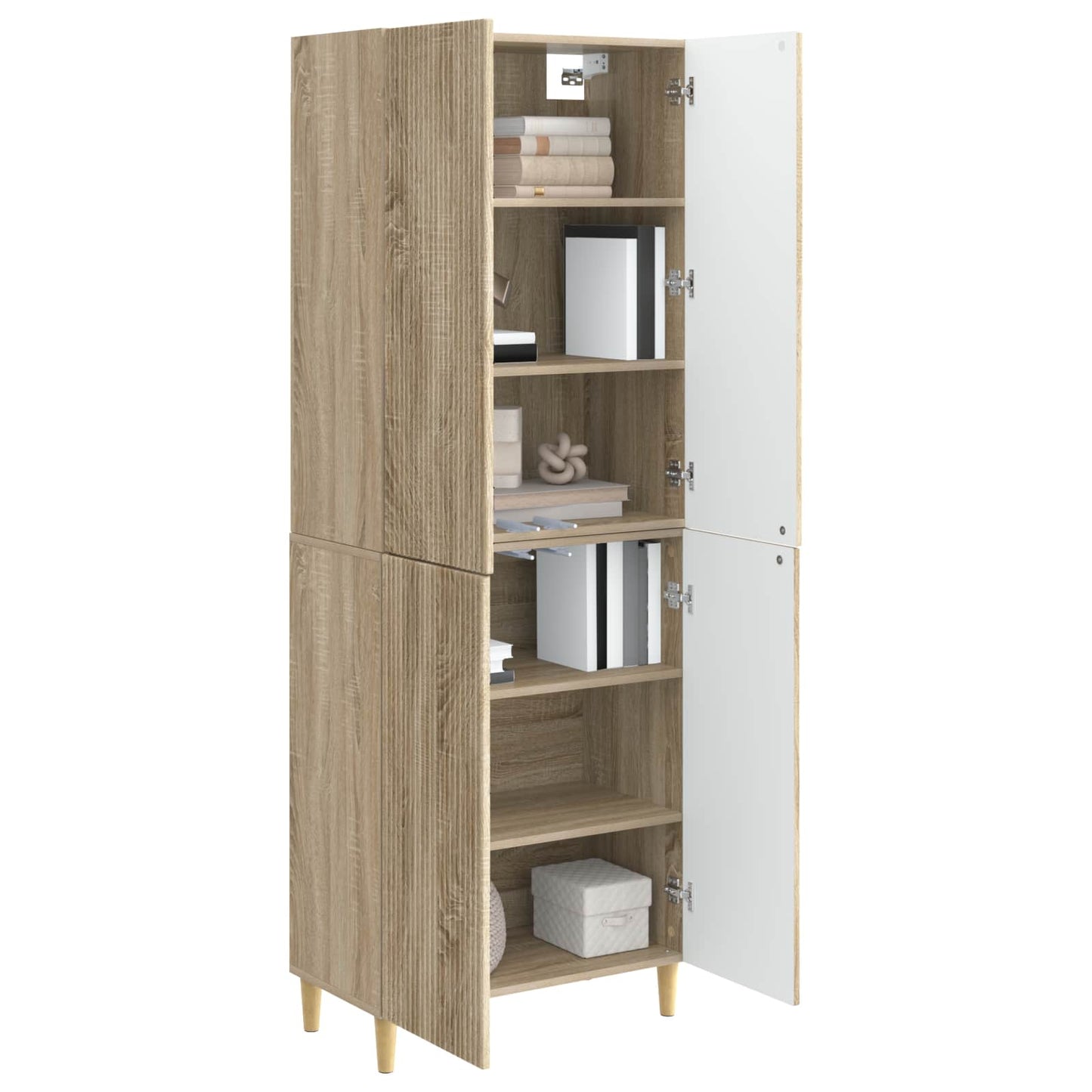 Kastenset 2 pcs 66 x 34,5 x 90 cm Bewerkt hout
