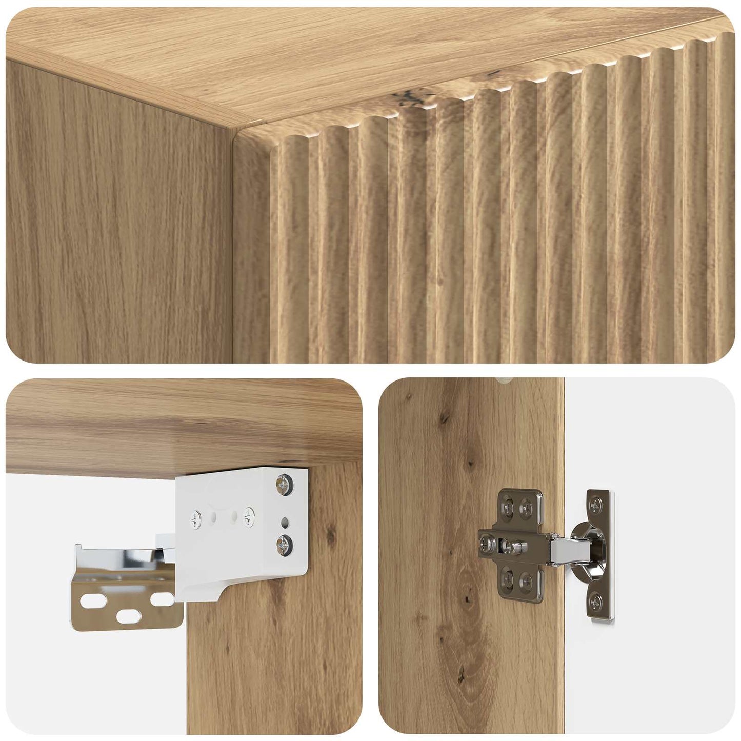 Kastenset 2 st Artisanaal eiken Bewerkt hout is nu te koop bij PeponiXL, paradijselijk wonen!