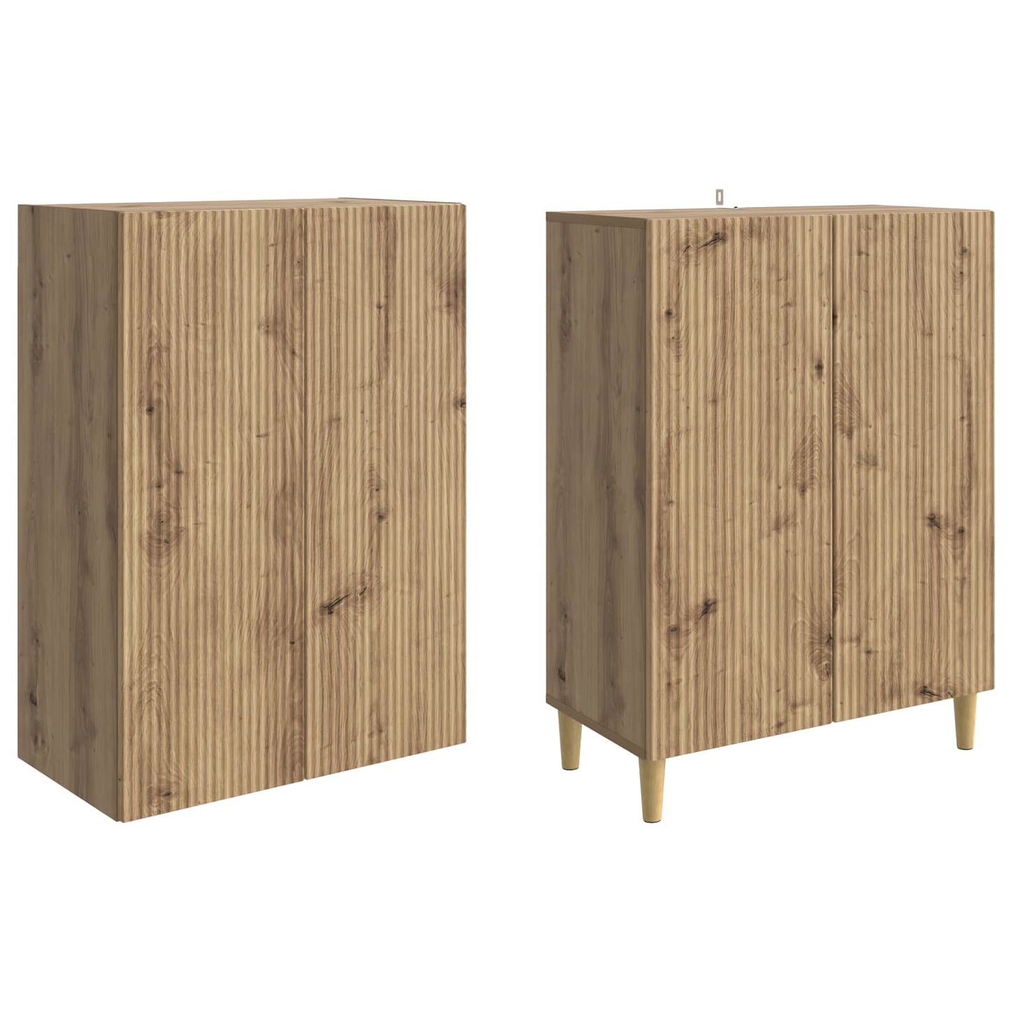 Kastenset 2 st Artisanaal eiken Bewerkt hout is nu te koop bij PeponiXL, paradijselijk wonen!