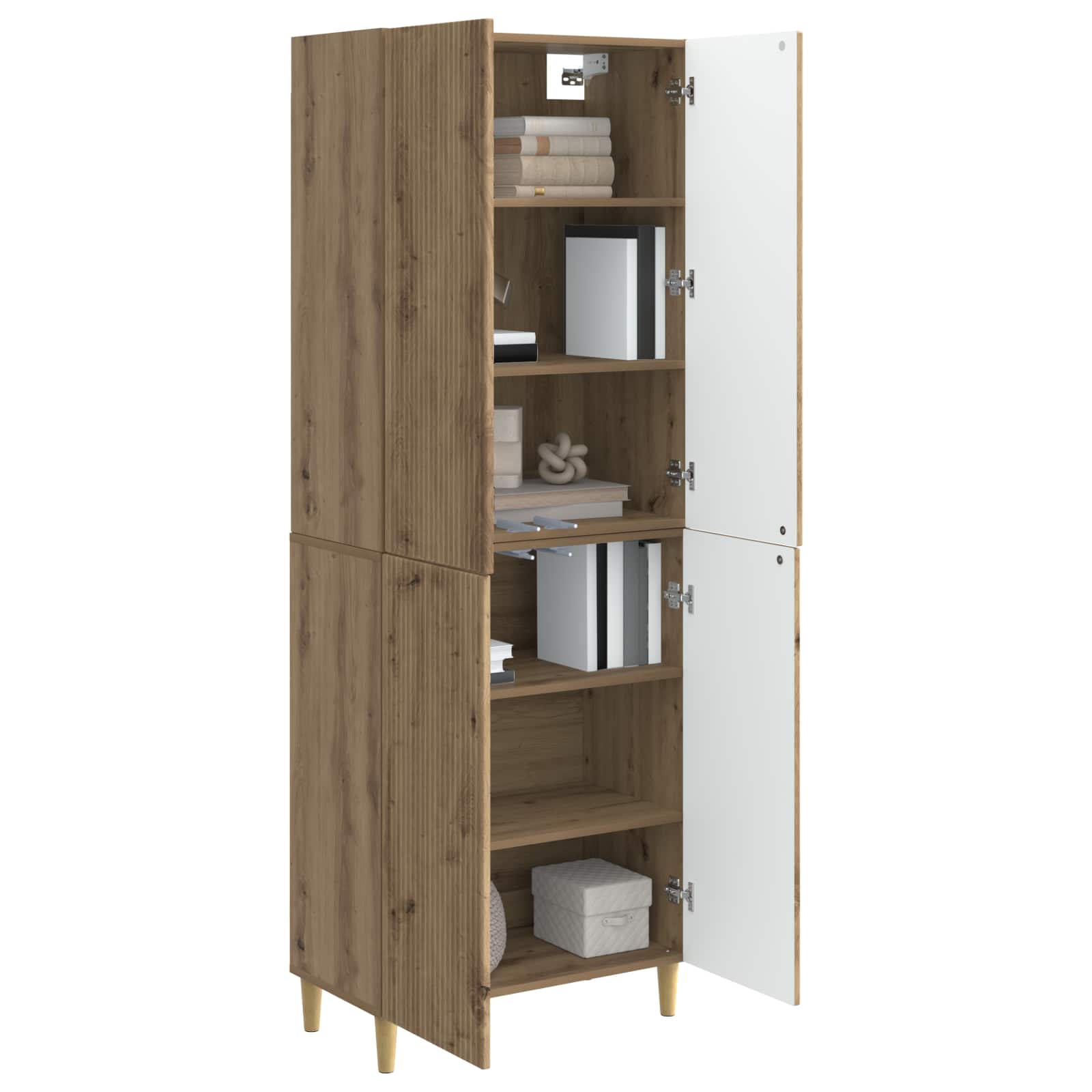 Kastenset 2 st Artisanaal eiken Bewerkt hout is nu te koop bij PeponiXL, paradijselijk wonen!