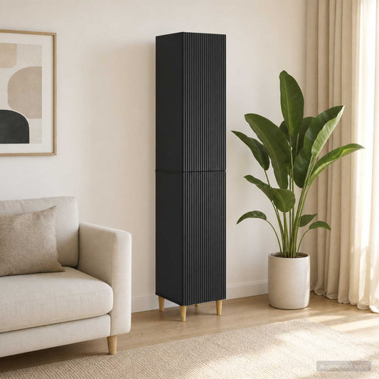 Kastenset 2 pcs 33 x 34,5 x 90 cm Bewerkt hout is nu te koop bij PeponiXL, paradijselijk wonen!