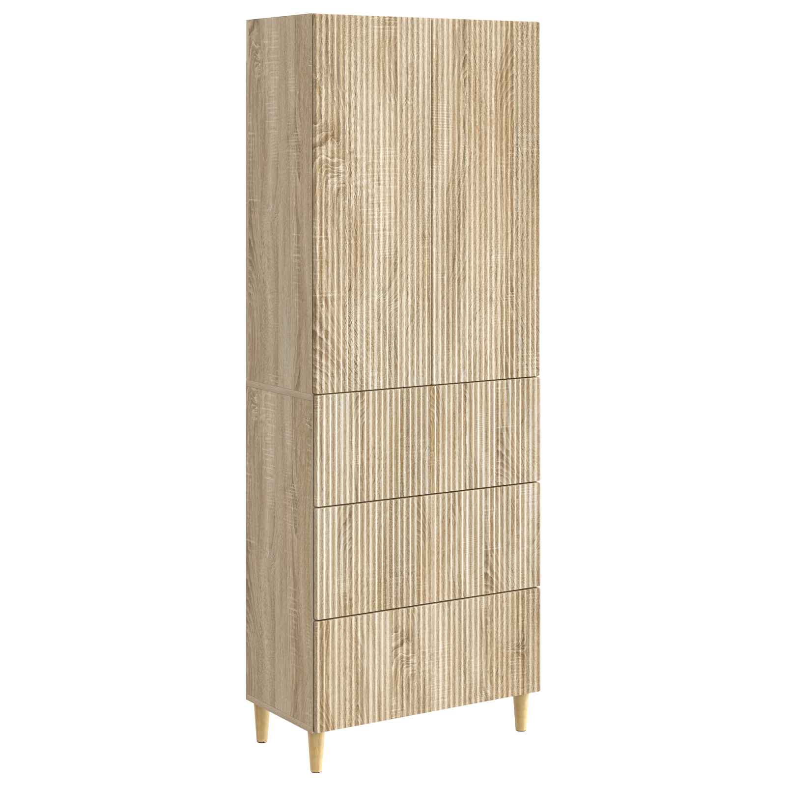 Kastenset 2 pcs Sonoma Eiken 66 x 34,5 x 90 cm Bewerkt hout is nu te koop bij PeponiXL, paradijselijk wonen!