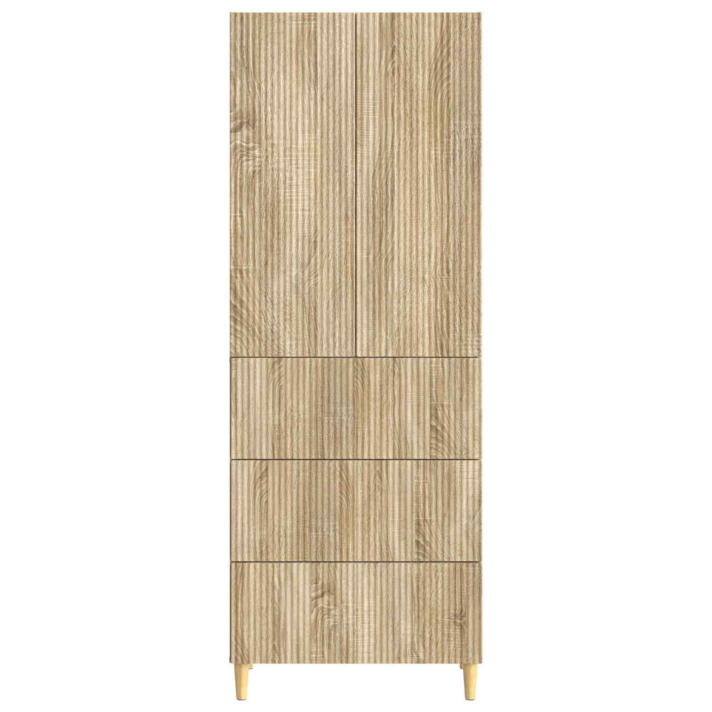 Kastenset 2 pcs Sonoma Eiken 66 x 34,5 x 90 cm Bewerkt hout is nu te koop bij PeponiXL, paradijselijk wonen!