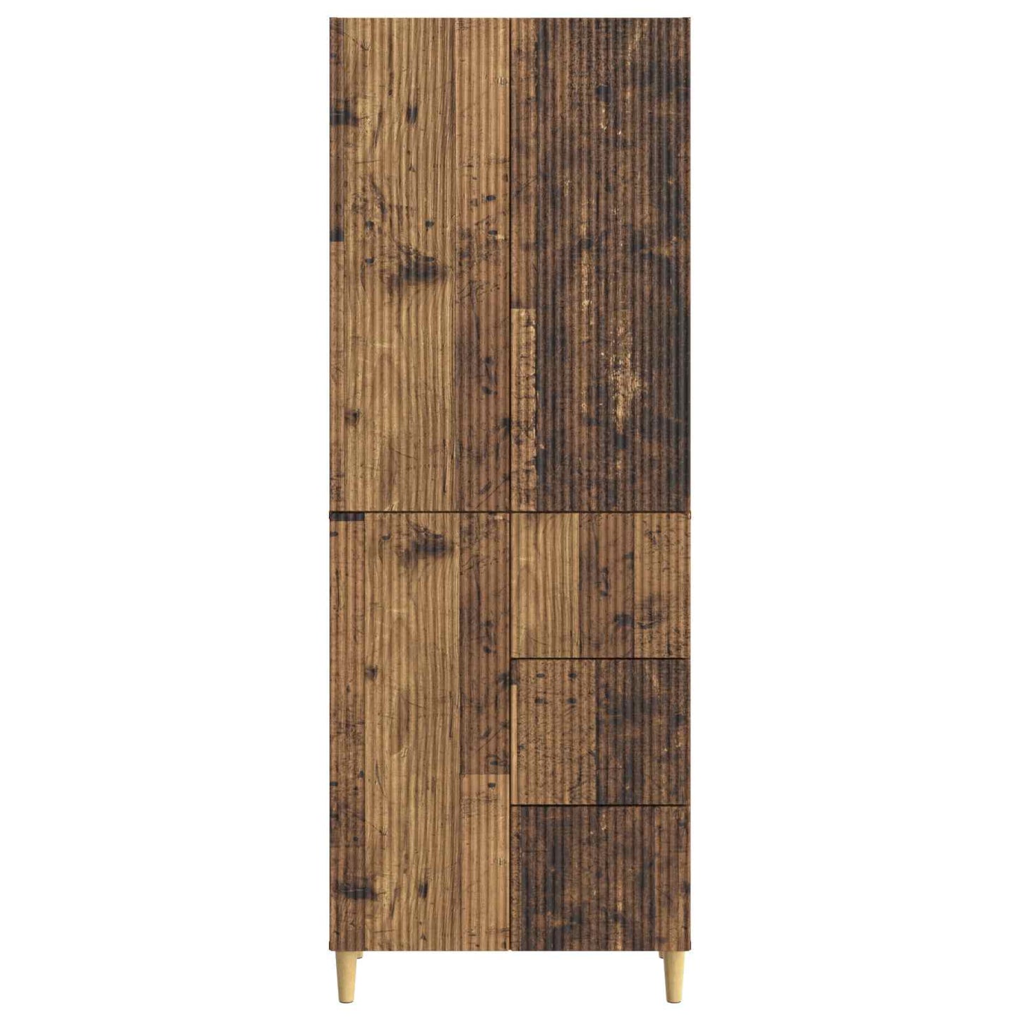 Kastenset 2 pcs 66 x 34,5 x 90 cm Bewerkt hout