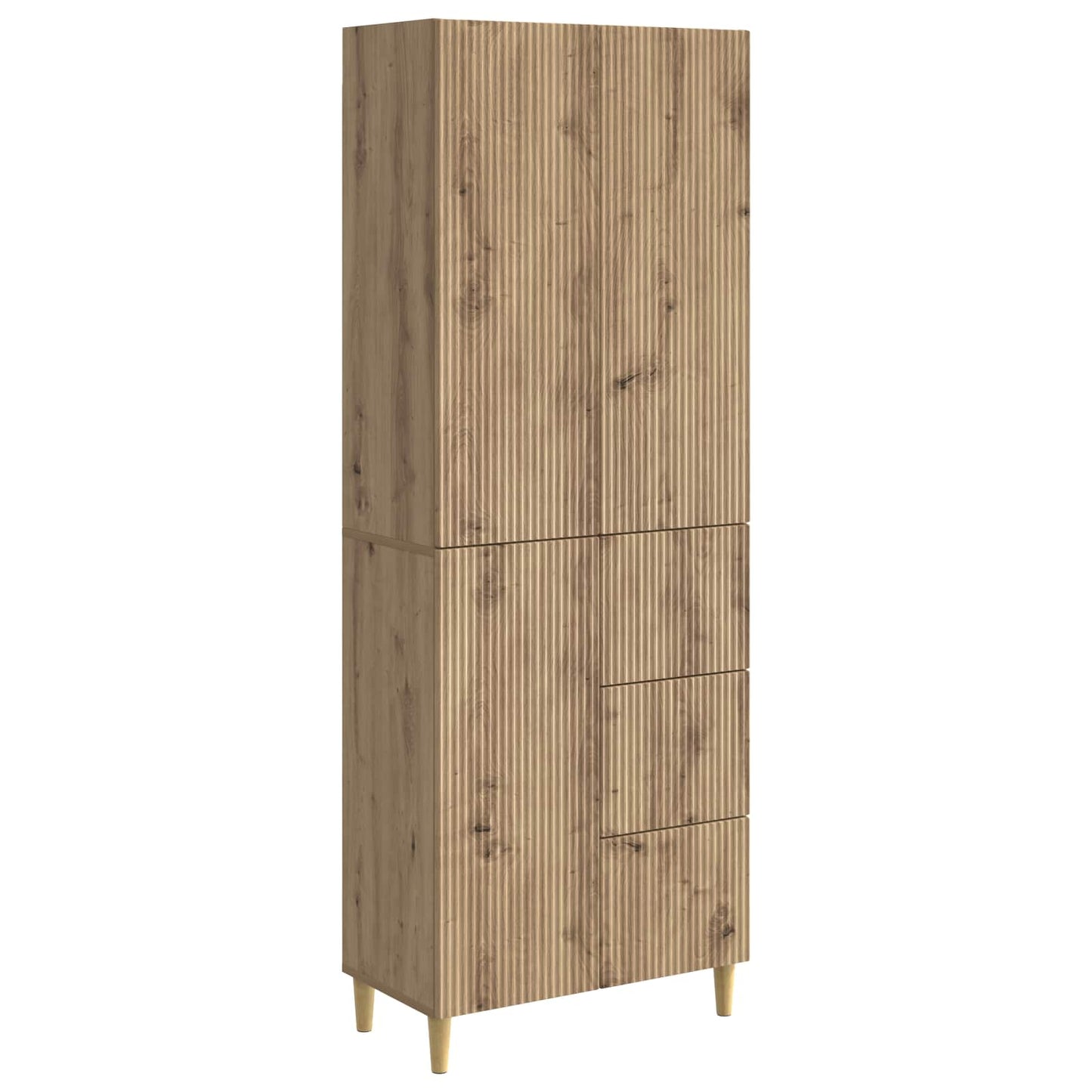 Kastenset 2 pcs 66 x 34,5 x 90 cm Bewerkt hout