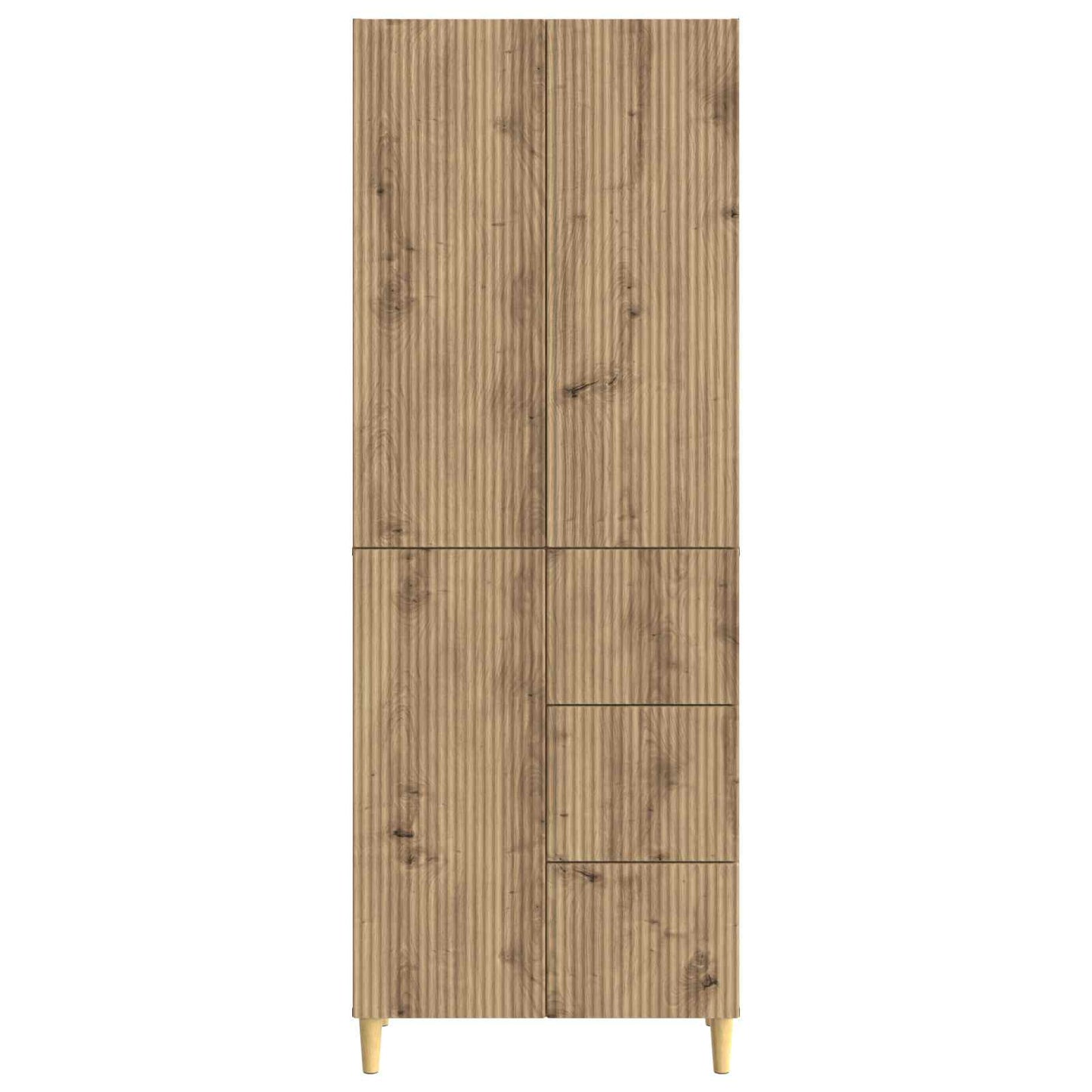 Kastenset 2 pcs 66 x 34,5 x 90 cm Bewerkt hout