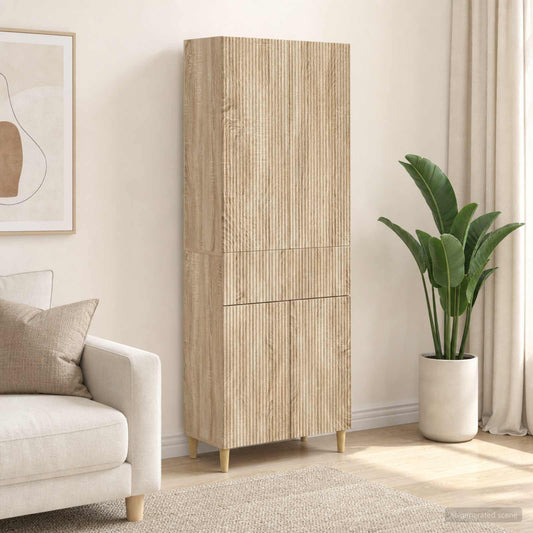 Kastenset 2 pcs 66 x 34,5 x 90 cm Bewerkt hout is nu te koop bij PeponiXL, paradijselijk wonen!