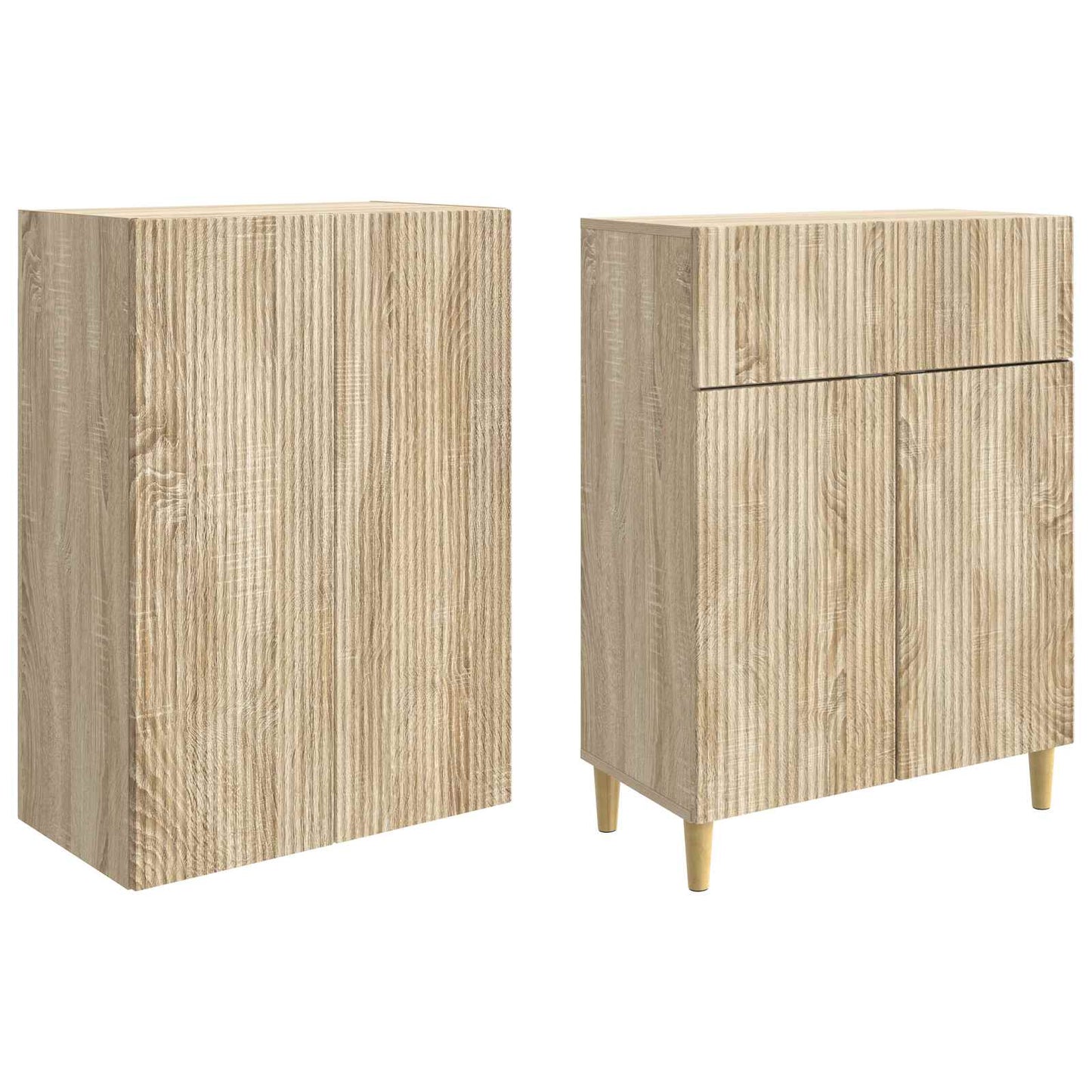 Kastenset 2 pcs 66 x 34,5 x 90 cm Bewerkt hout