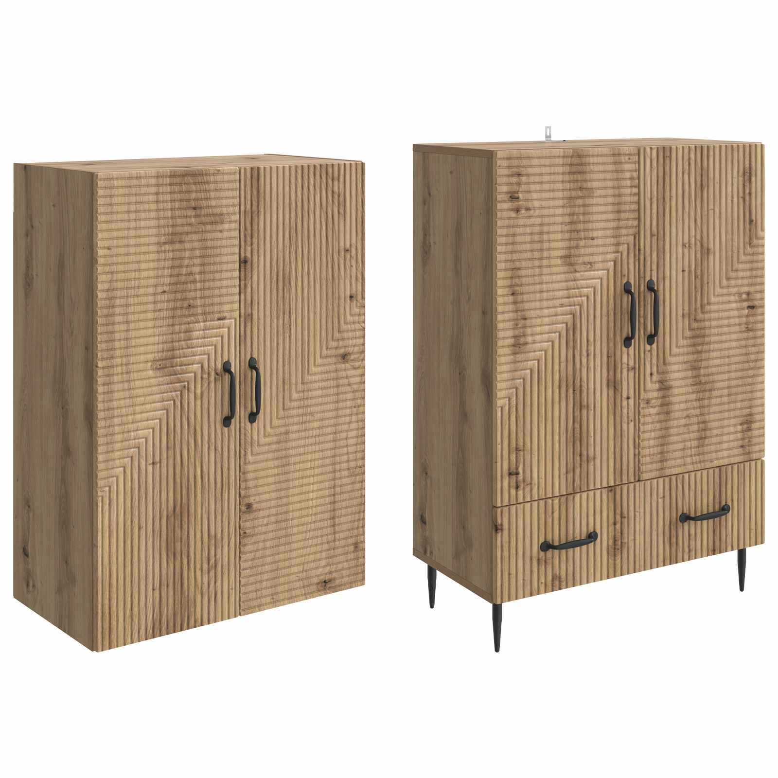Kastenset 2 st Bewerkt hout is nu te koop bij PeponiXL, paradijselijk wonen!
