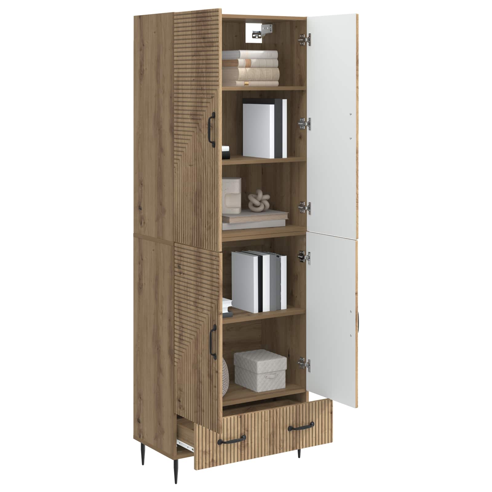 Kastenset 2 st Bewerkt hout is nu te koop bij PeponiXL, paradijselijk wonen!