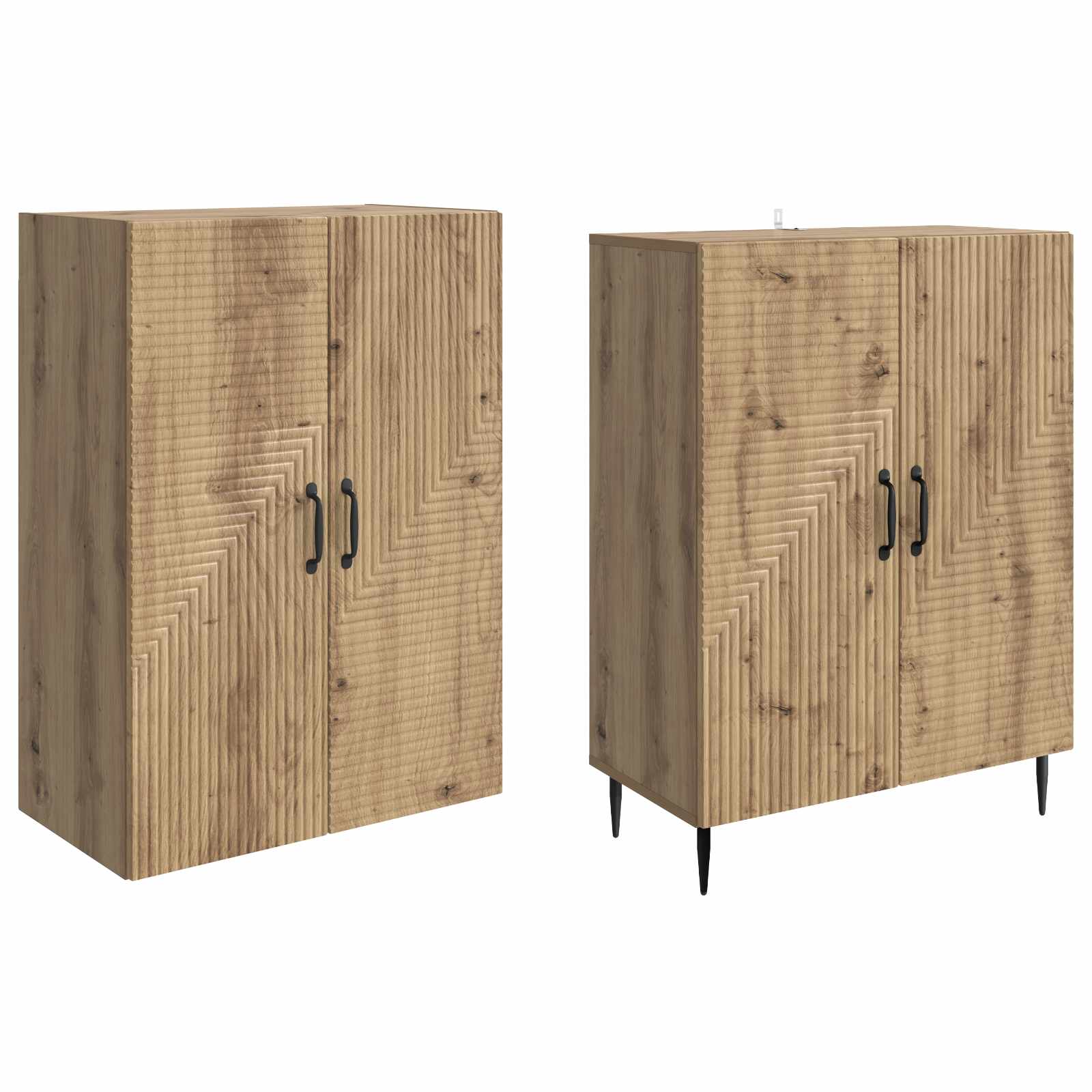 Kastenset 2 st Bewerkt hout is nu te koop bij PeponiXL, paradijselijk wonen!