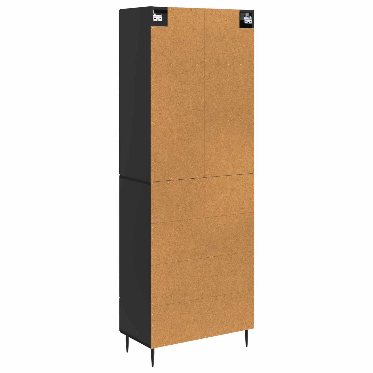 Kastenset 2 pcs Zwart 66 x 34,5 x 89,5 cm Bewerkt hout