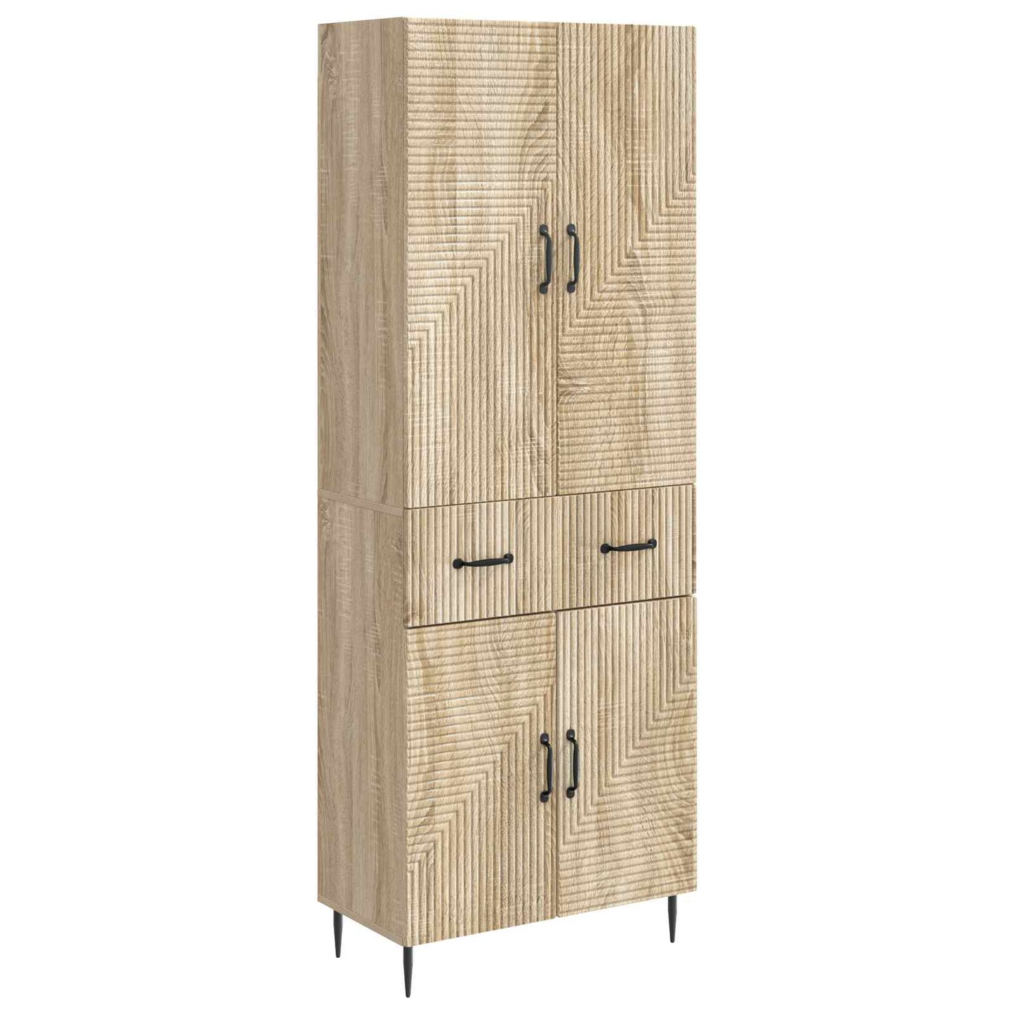 Kastenset 2 pcs Sonoma Eiken 66 x 34,5 x 89,5 cm Bewerkt hout