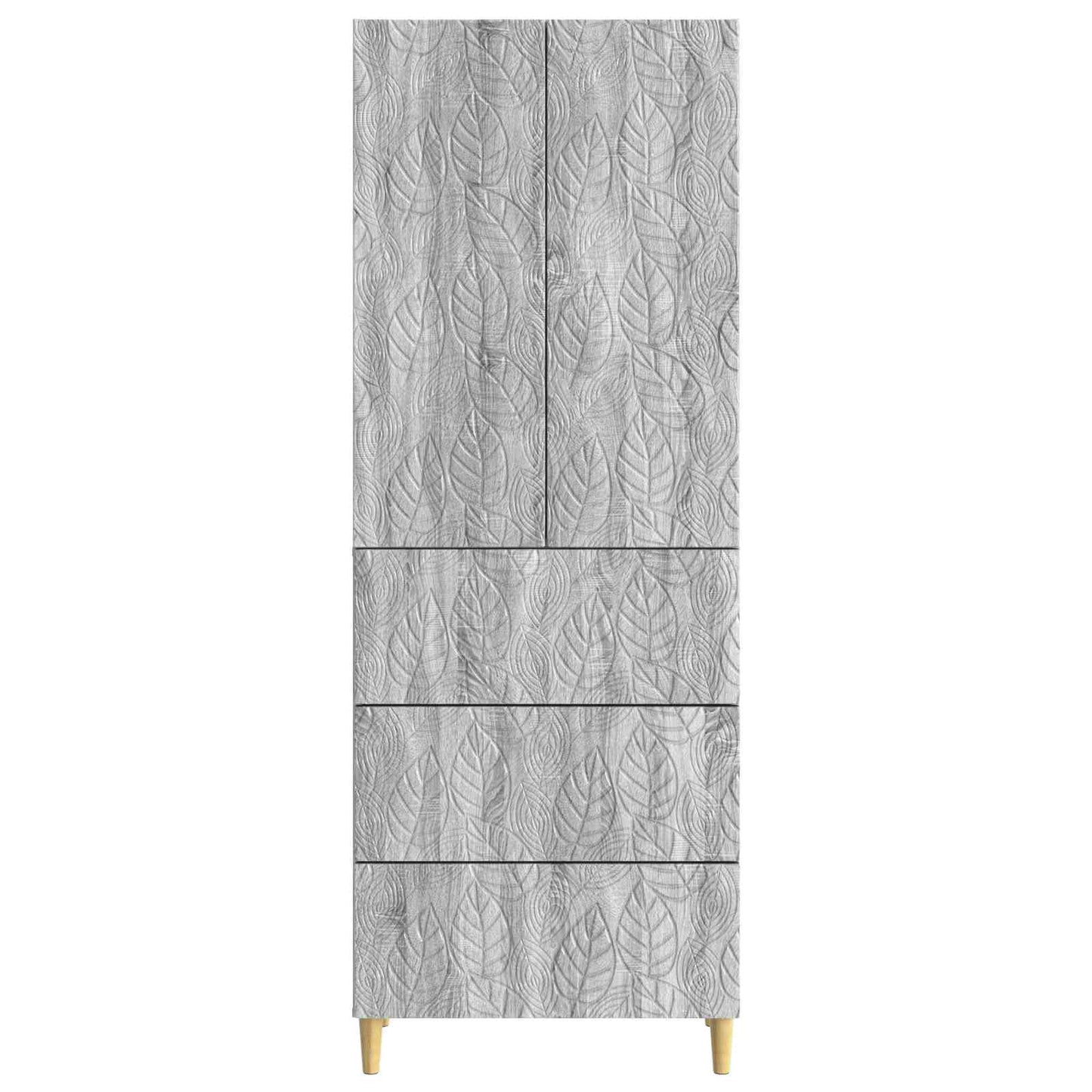 Kastenset 2 pcs Grijs Sonoma 66 x 34,5 x 90 cm Bewerkt hout is nu te koop bij PeponiXL, paradijselijk wonen!