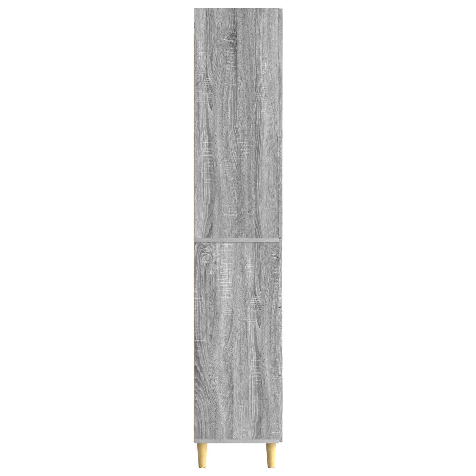 Kastenset 2 pcs Grijs Sonoma 66 x 34,5 x 90 cm Bewerkt hout is nu te koop bij PeponiXL, paradijselijk wonen!