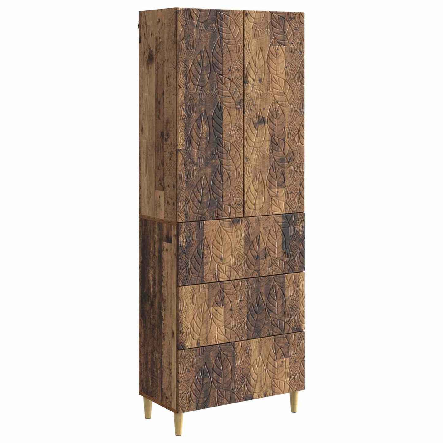 Kastenset 2 pcs Oud hout 66 x 34,5 x 90 cm Bewerkt hout is nu te koop bij PeponiXL, paradijselijk wonen!