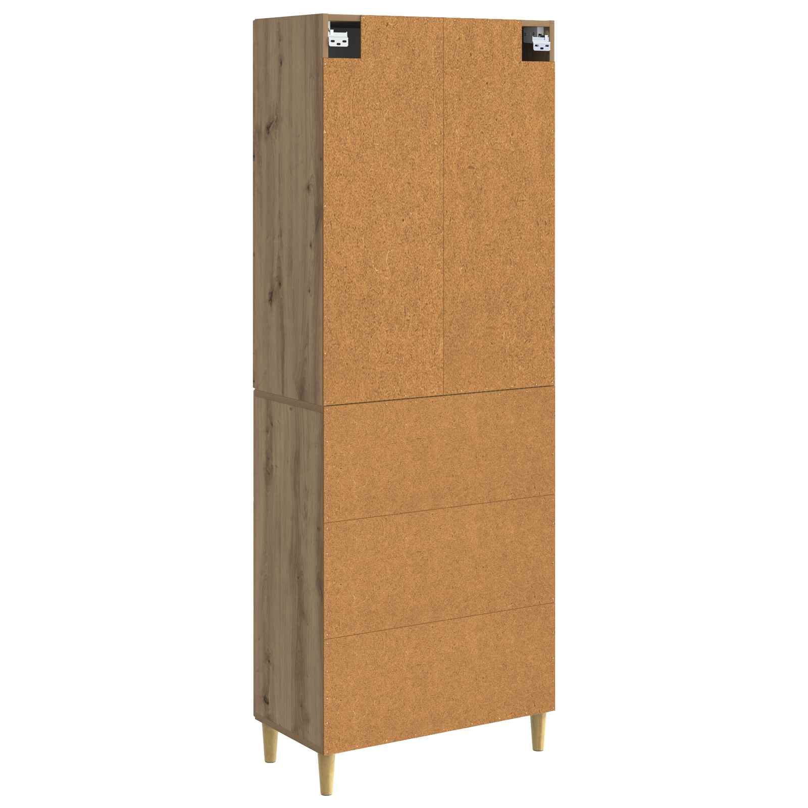Kastenset 2 pcs Artisanaal eiken 66 x 34,5 x 90 cm Bewerkt hout is nu te koop bij PeponiXL, paradijselijk wonen!
