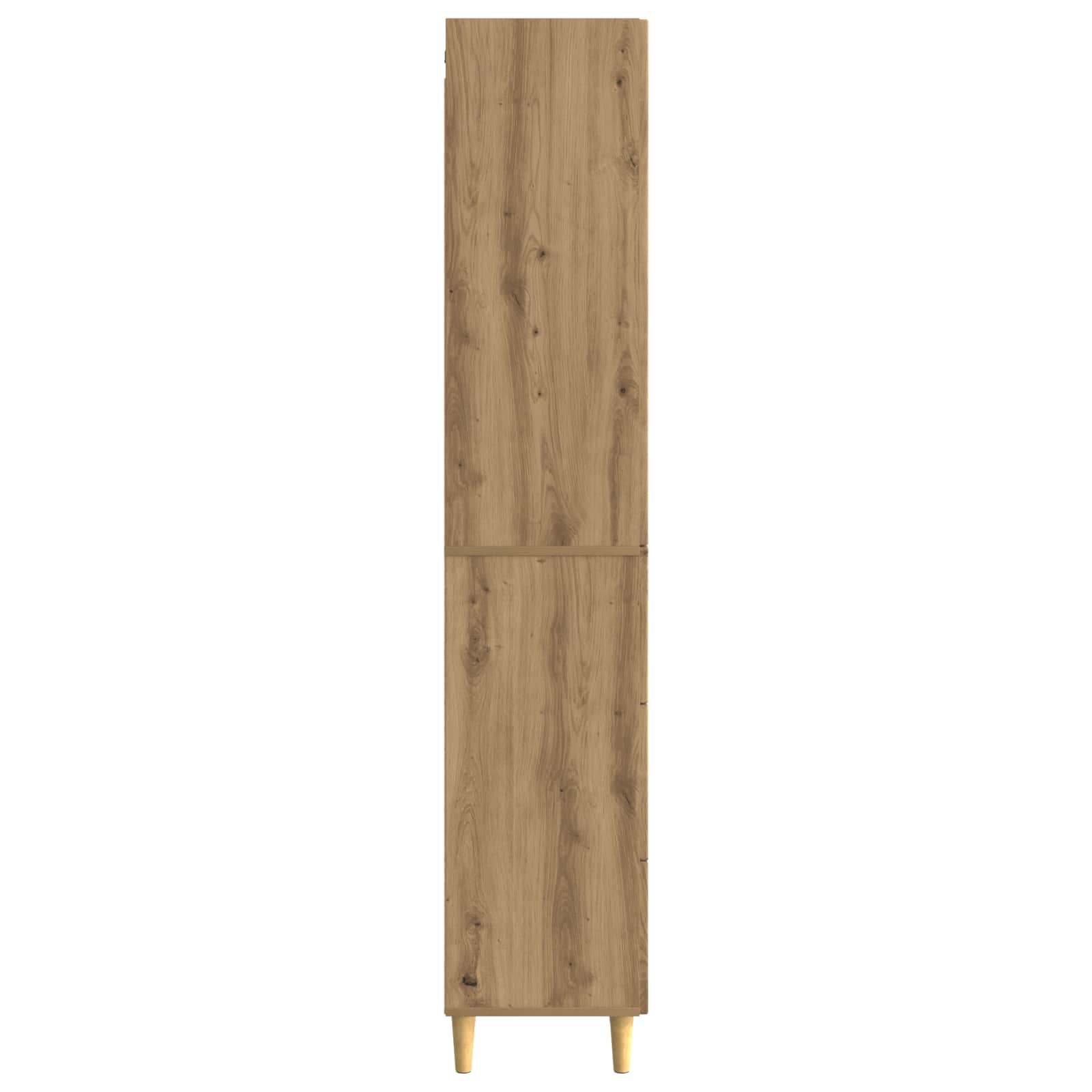 Kastenset 2 pcs Artisanaal eiken 66 x 34,5 x 90 cm Bewerkt hout is nu te koop bij PeponiXL, paradijselijk wonen!