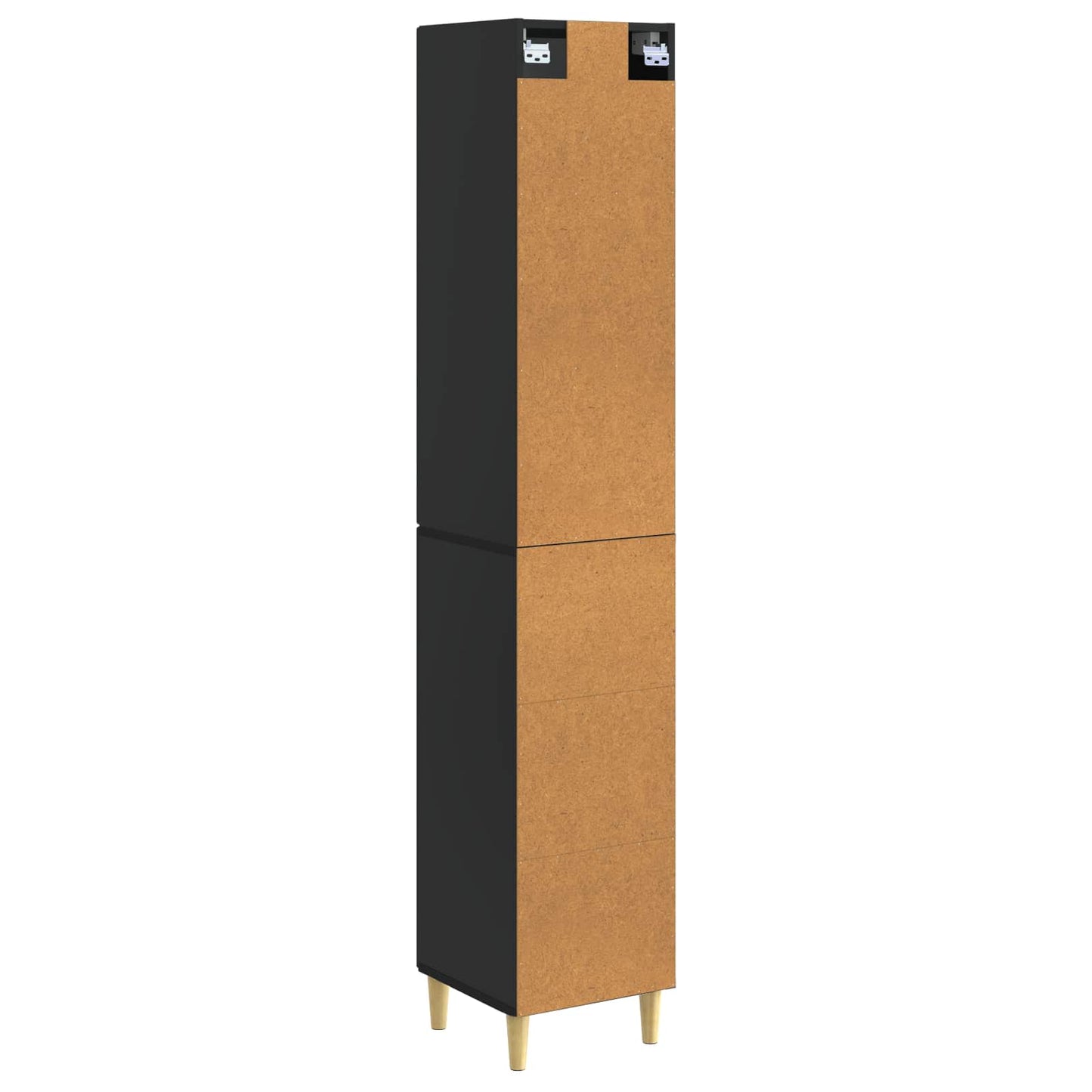 Kastenset 2 pcs Zwart 33 x 34,5 x 90 cm Bewerkt hout is nu te koop bij PeponiXL, paradijselijk wonen!