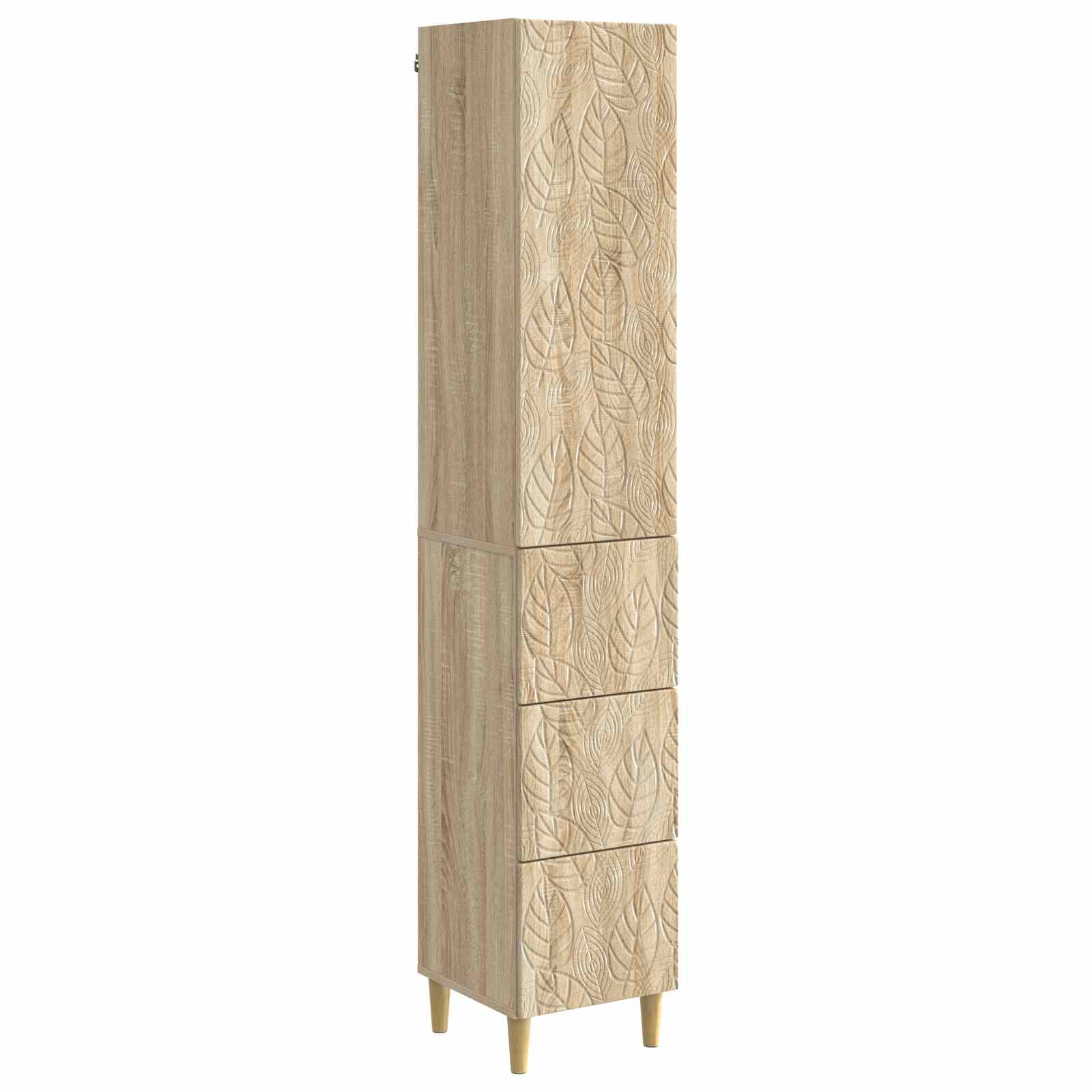 Kastenset 2 pcs Sonoma Eiken 33 x 34,5 x 90 cm Bewerkt hout is nu te koop bij PeponiXL, paradijselijk wonen!