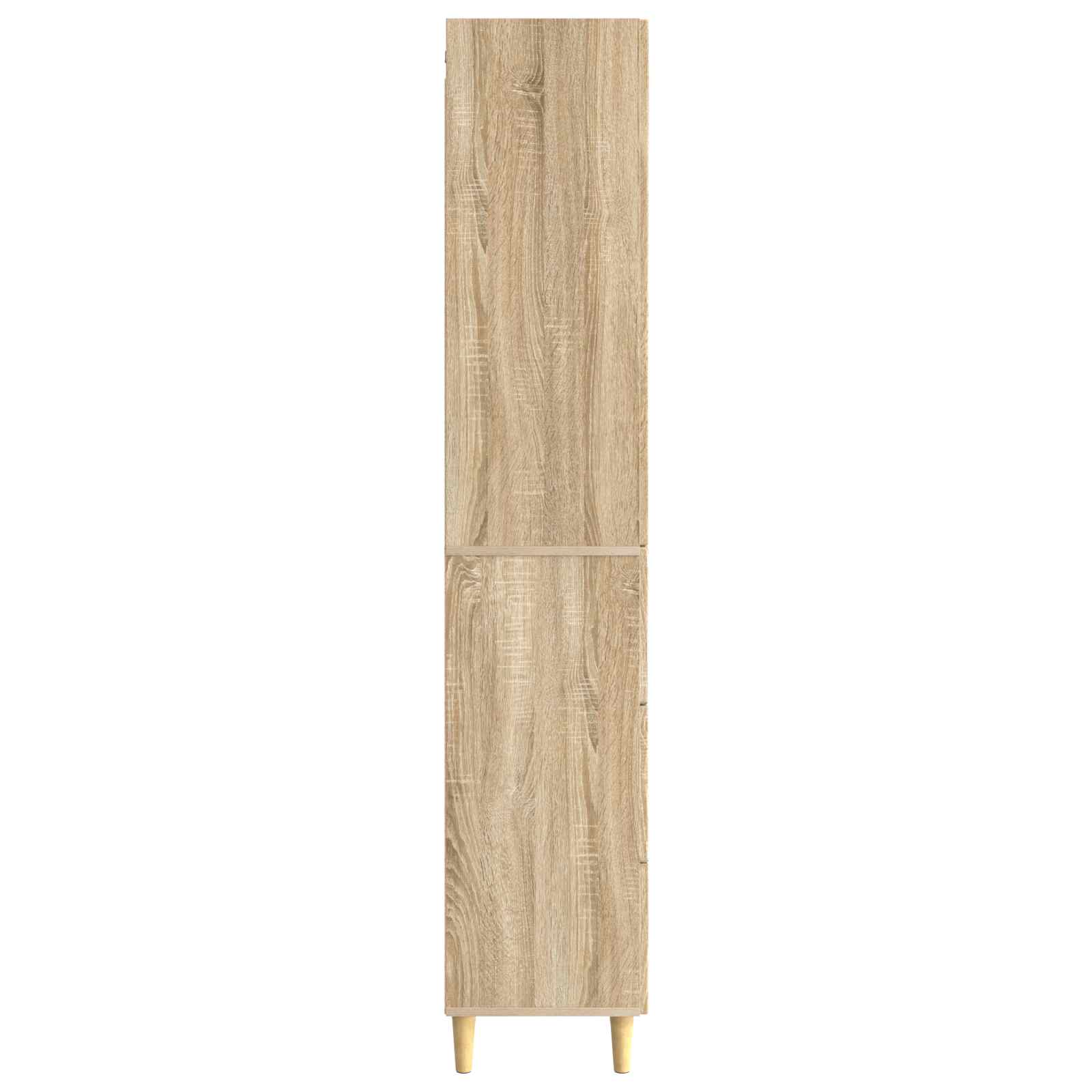 Kastenset 2 pcs Sonoma Eiken 33 x 34,5 x 90 cm Bewerkt hout is nu te koop bij PeponiXL, paradijselijk wonen!