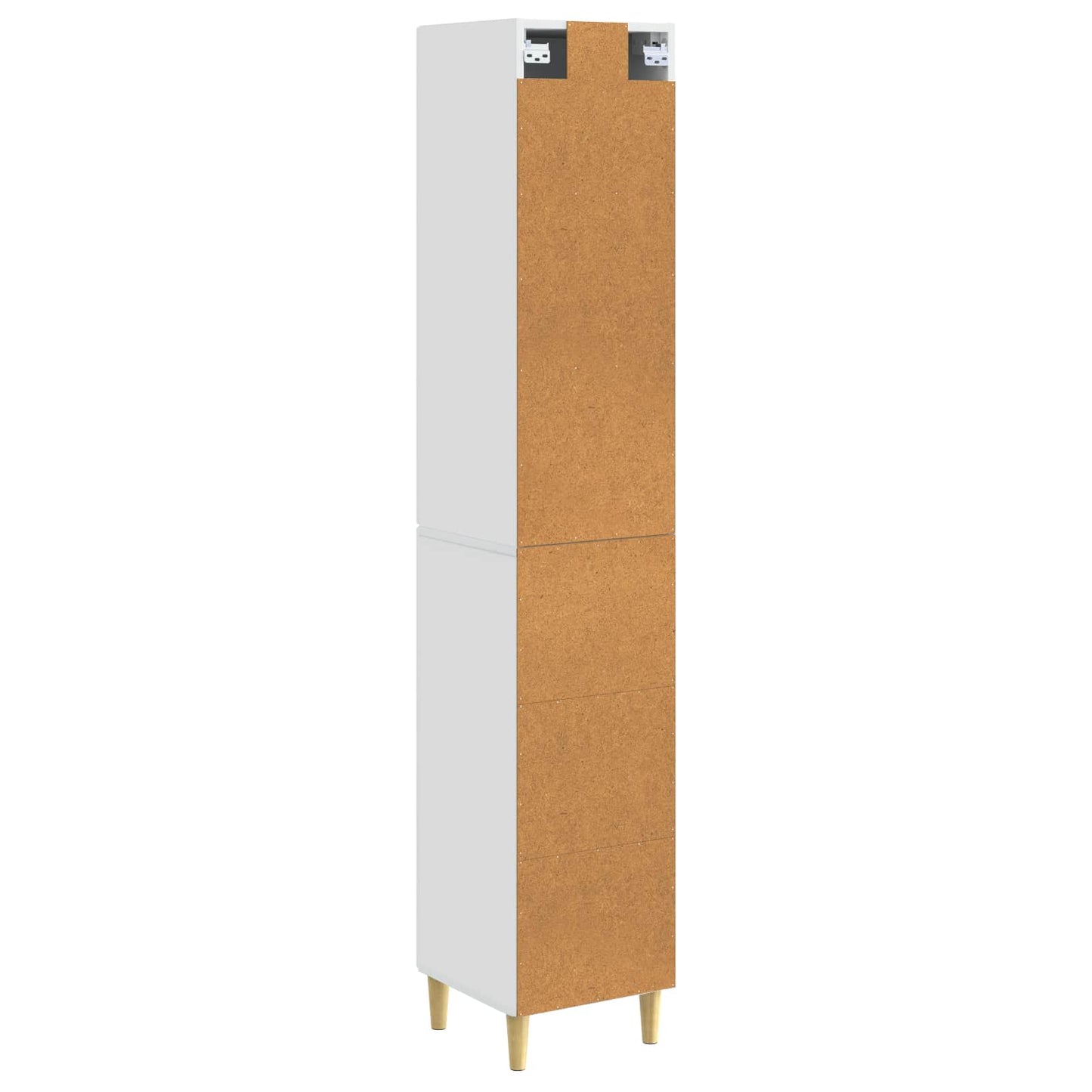 Kastenset 2 pcs Hoogglans Wit 33 x 34,5 x 90 cm Bewerkt hout is nu te koop bij PeponiXL, paradijselijk wonen!