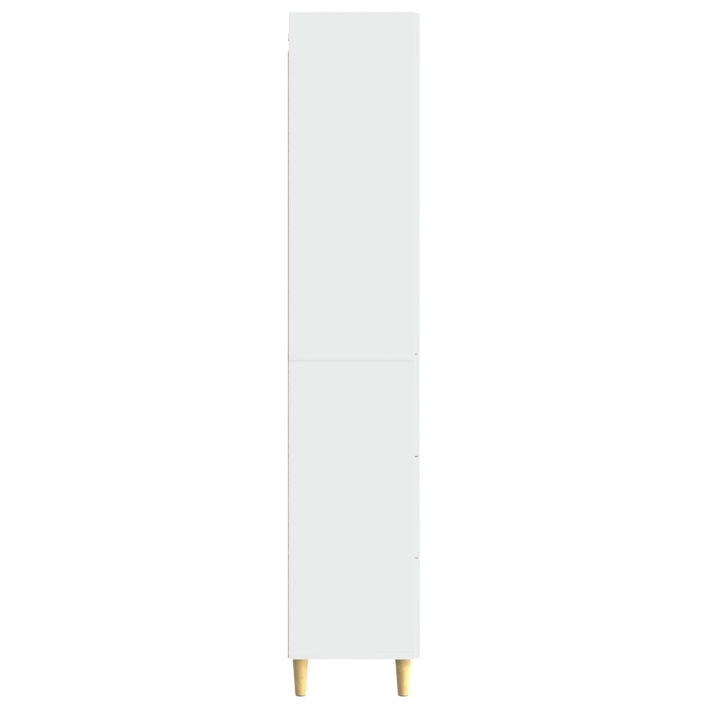 Kastenset 2 pcs Hoogglans Wit 33 x 34,5 x 90 cm Bewerkt hout is nu te koop bij PeponiXL, paradijselijk wonen!
