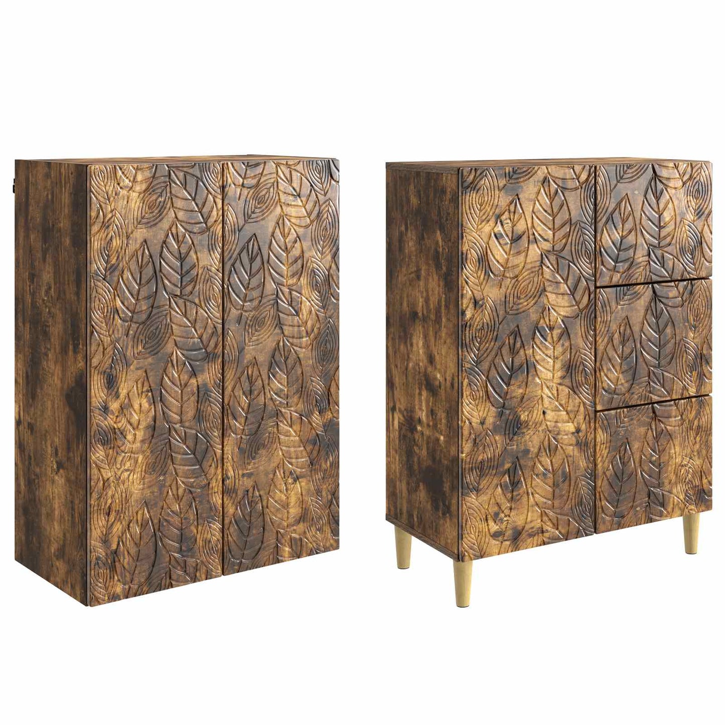 2 pcs Gerookt eiken