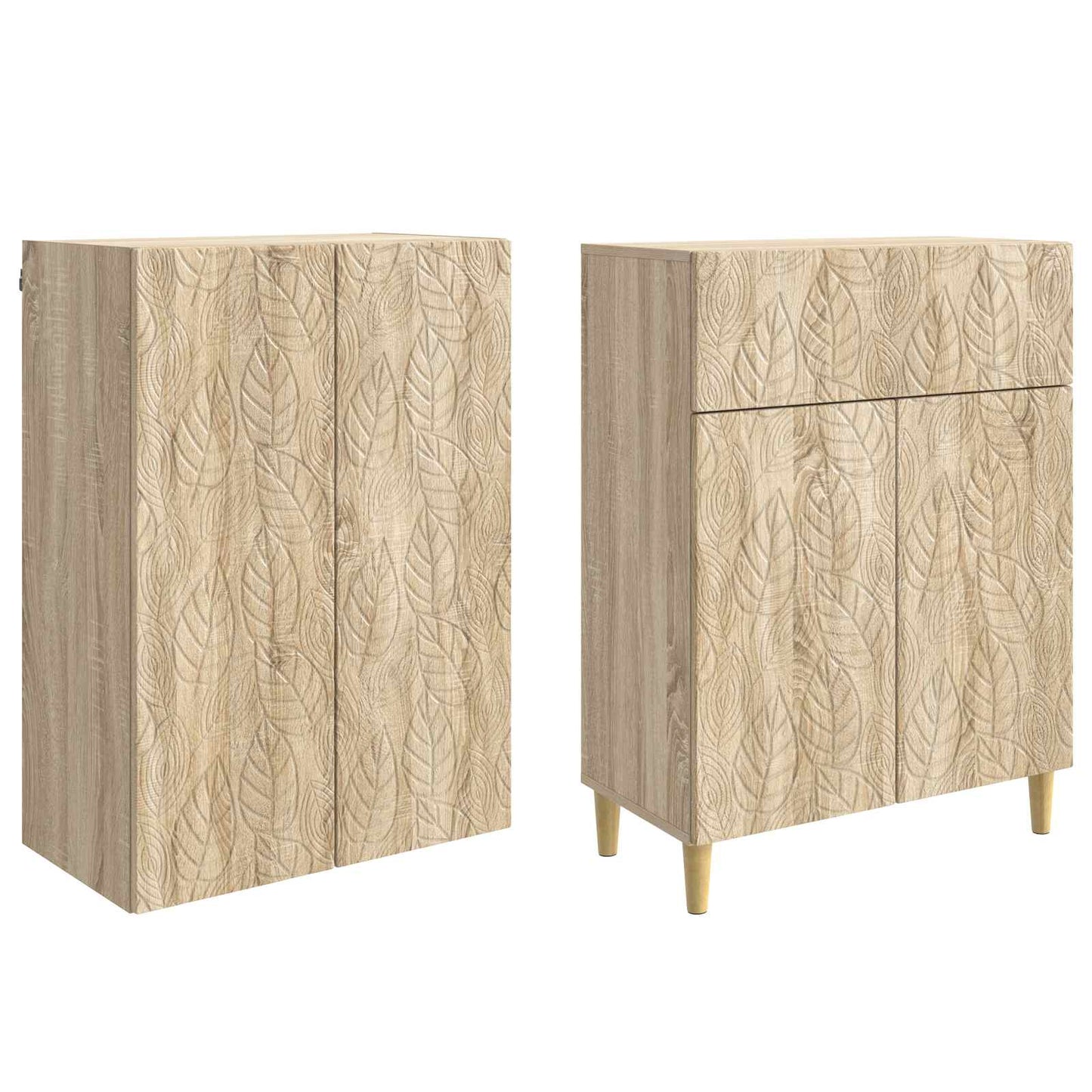 Kastenset 2 pcs Bewerkt hout