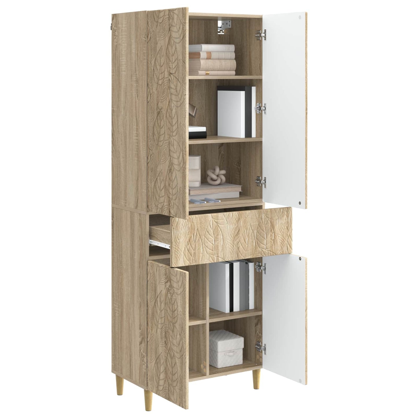 Kastenset 2 pcs Bewerkt hout