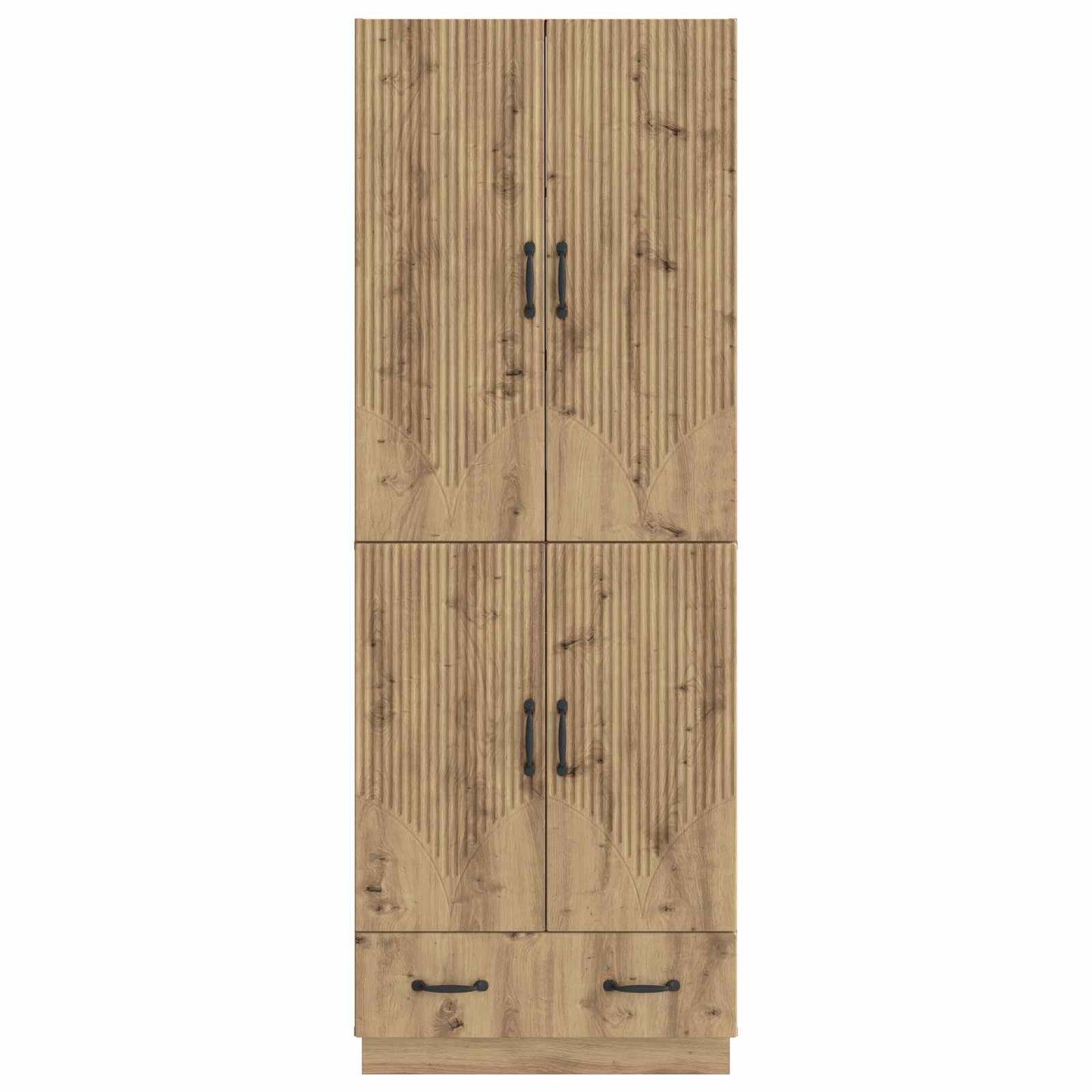 Kastenset 2 st Artisanaal eiken Bewerkt hout