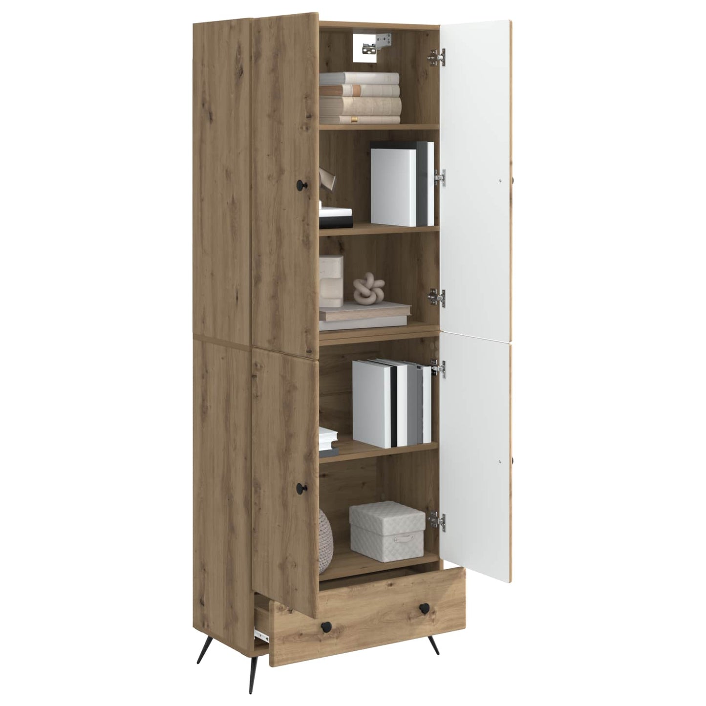 Kastenset 2 st Artisanaal eiken Bewerkt hout is nu te koop bij PeponiXL, paradijselijk wonen!