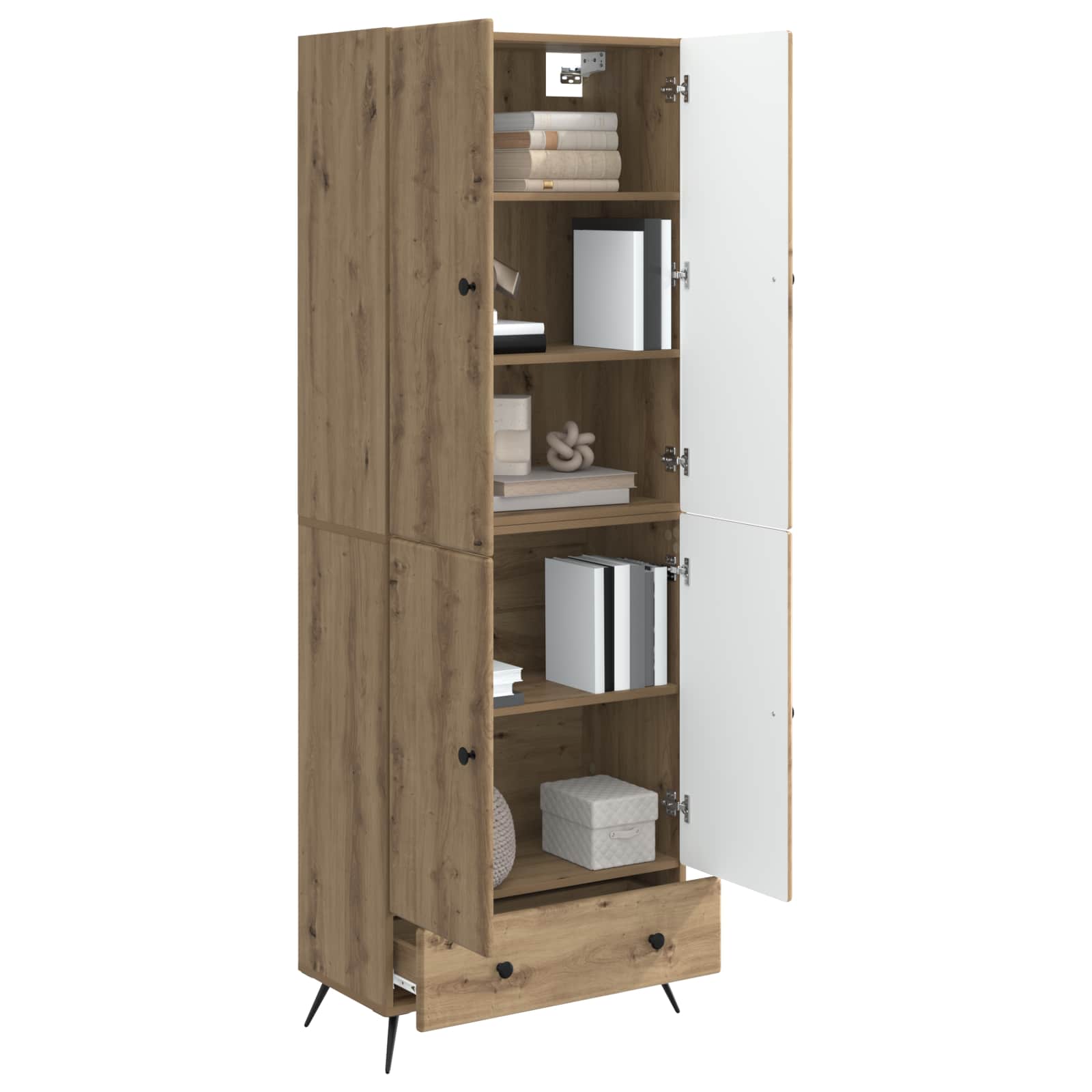 Kastenset 2 st Artisanaal eiken Bewerkt hout is nu te koop bij PeponiXL, paradijselijk wonen!