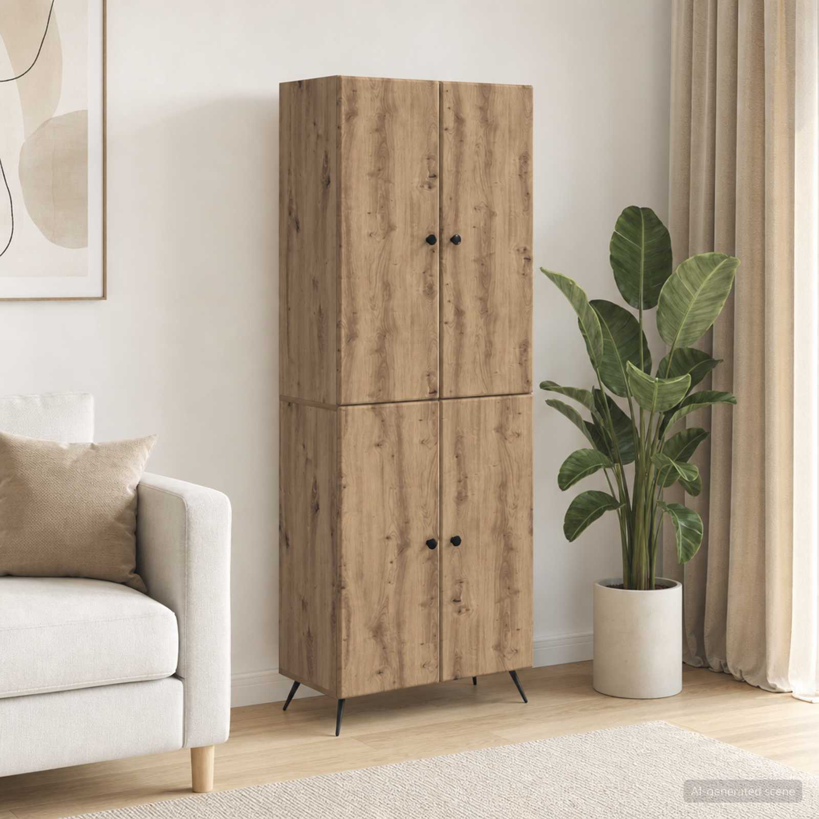 Kastenset 2 st Artisanaal eiken Bewerkt hout is nu te koop bij PeponiXL, paradijselijk wonen!